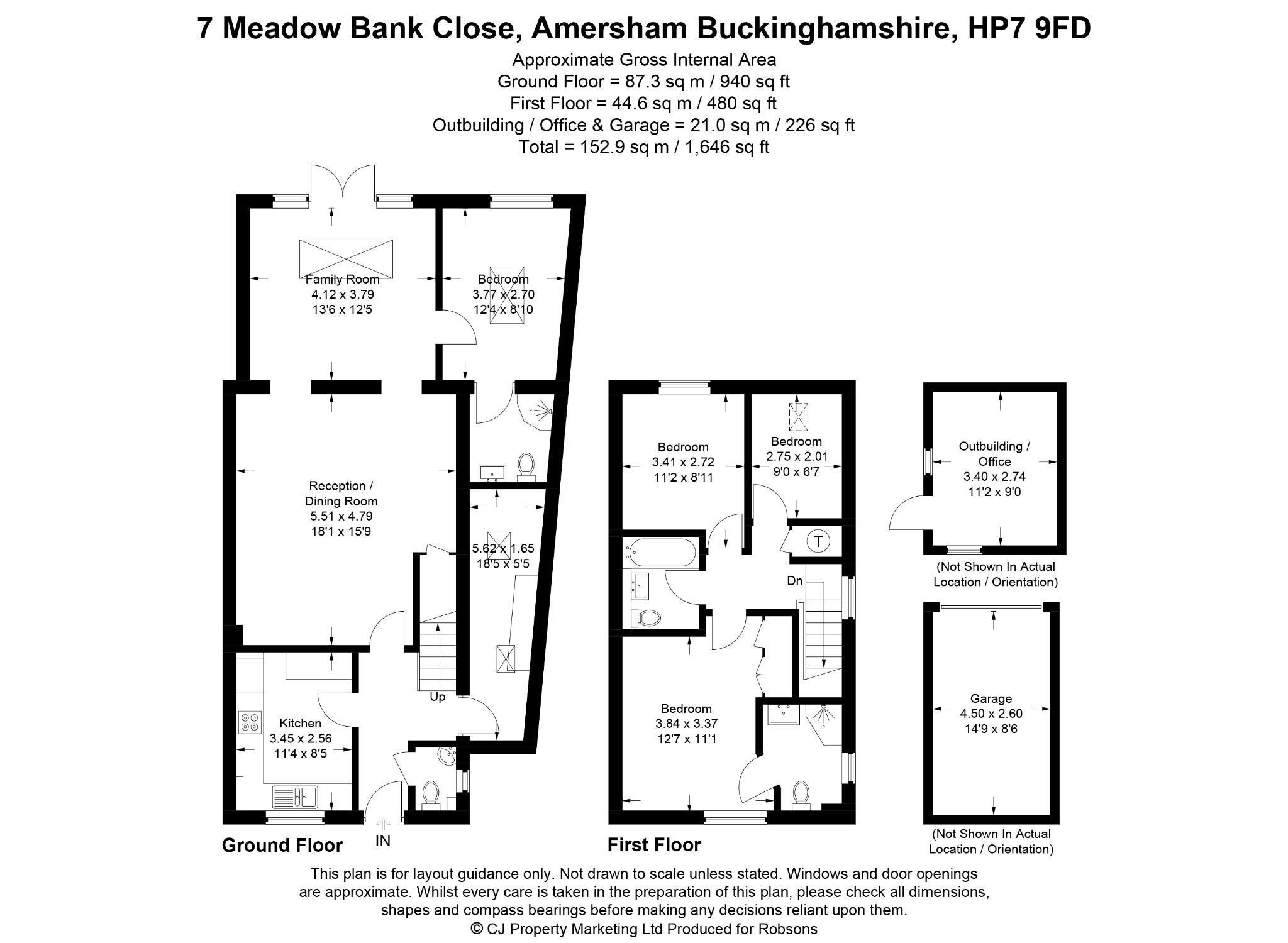 7 Meadow Bank Close, Amersham floorplan