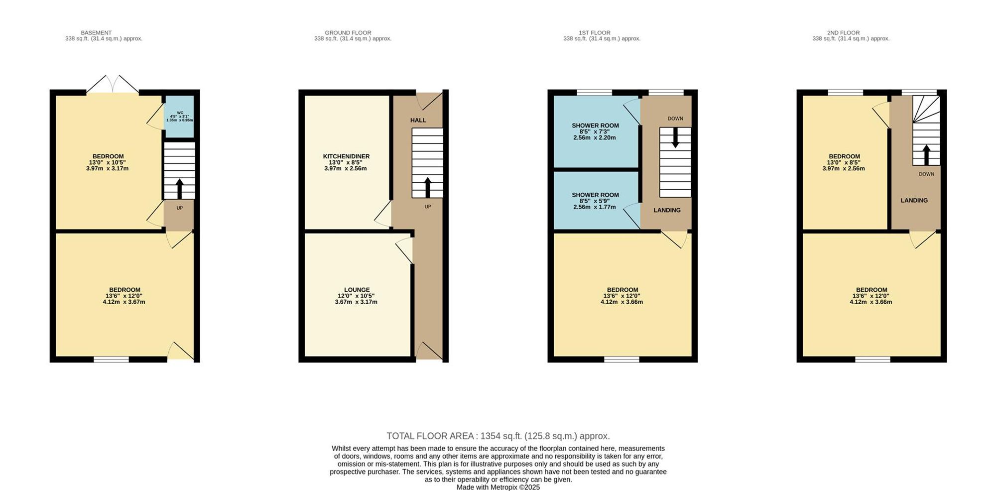 33 Chandos Street, Leamington Spa floorplan