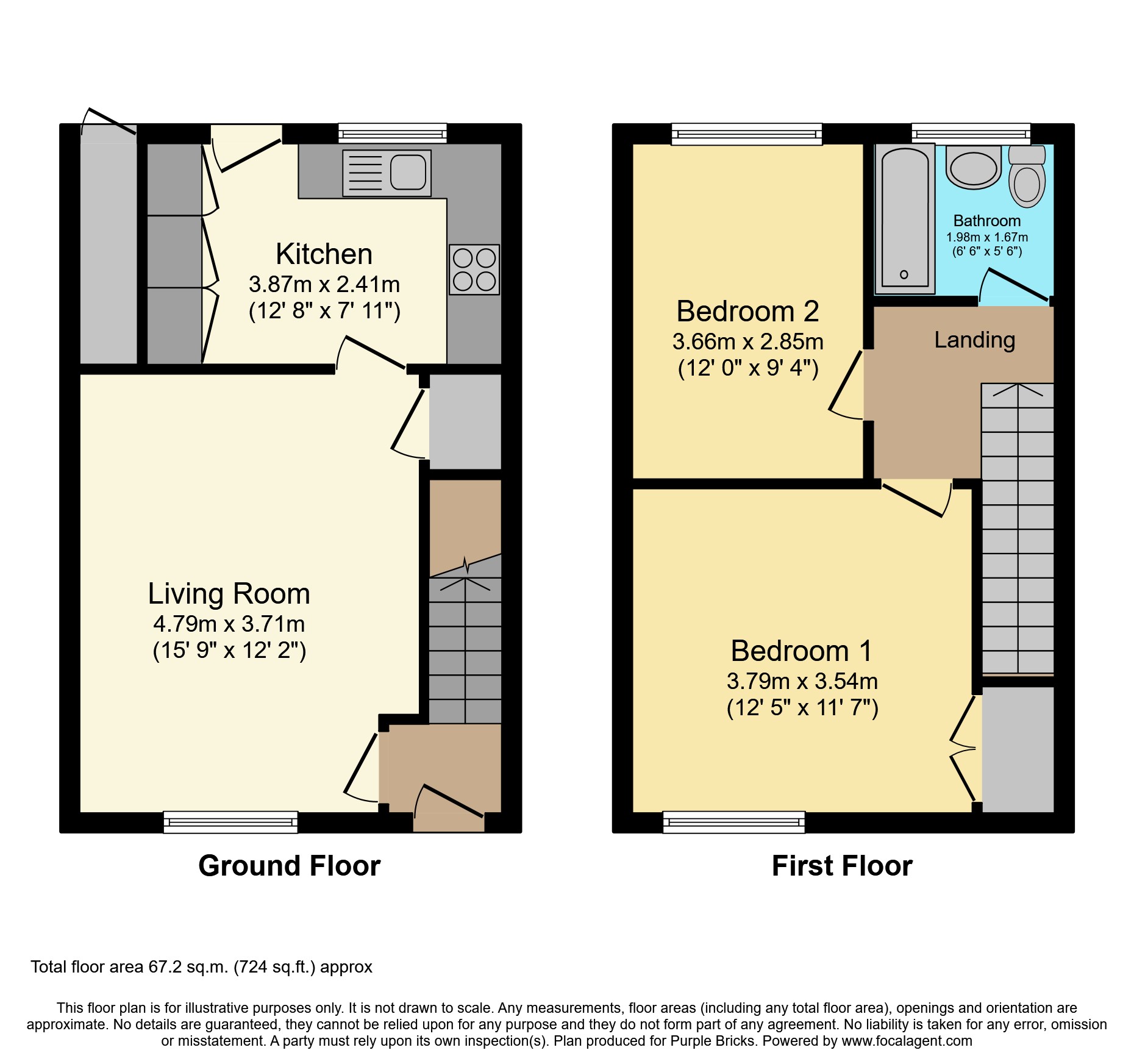 Craigton Drive, Glasgow G51, 2 bedroom semidetached house for sale