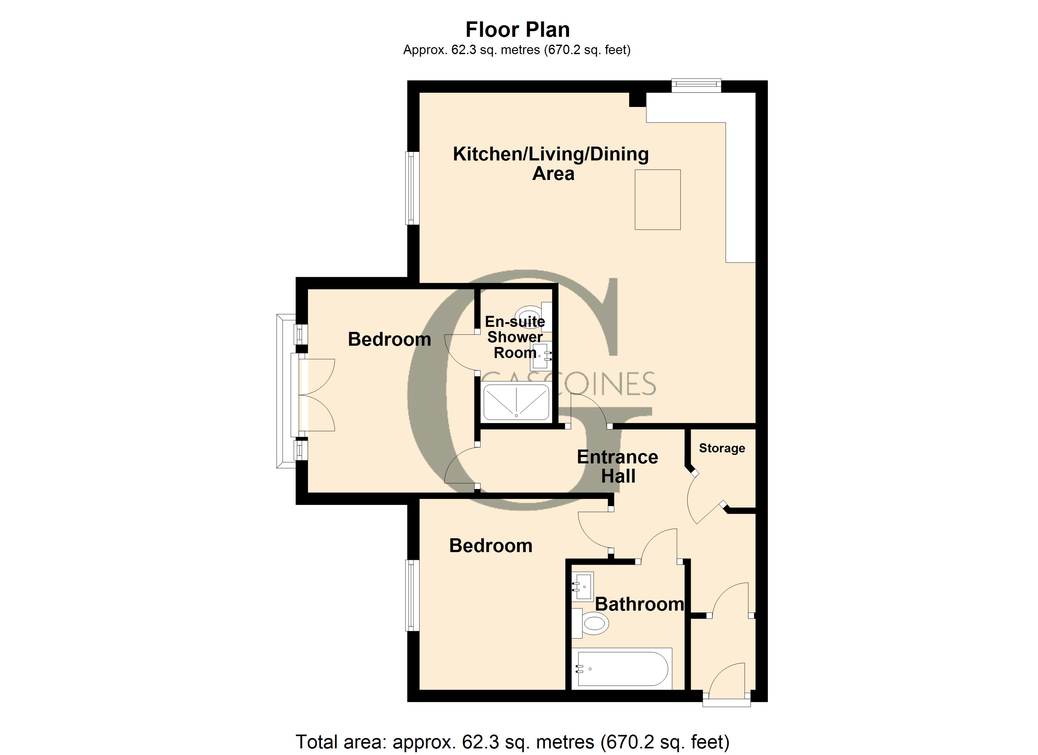 62 Newark Court,, Goodwill Road, Newark floorplan