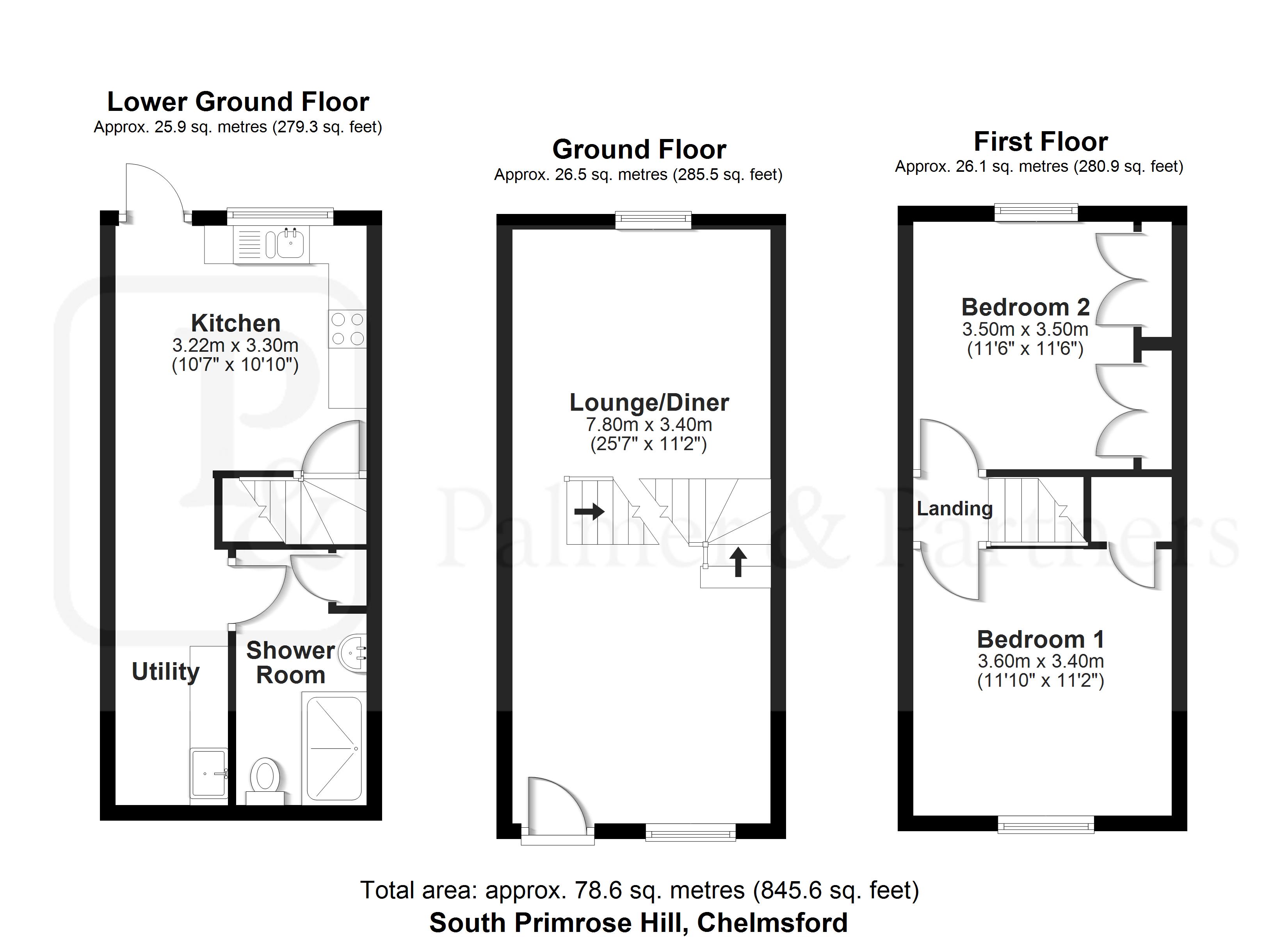 51, South Primrose Hill, Essex floorplan