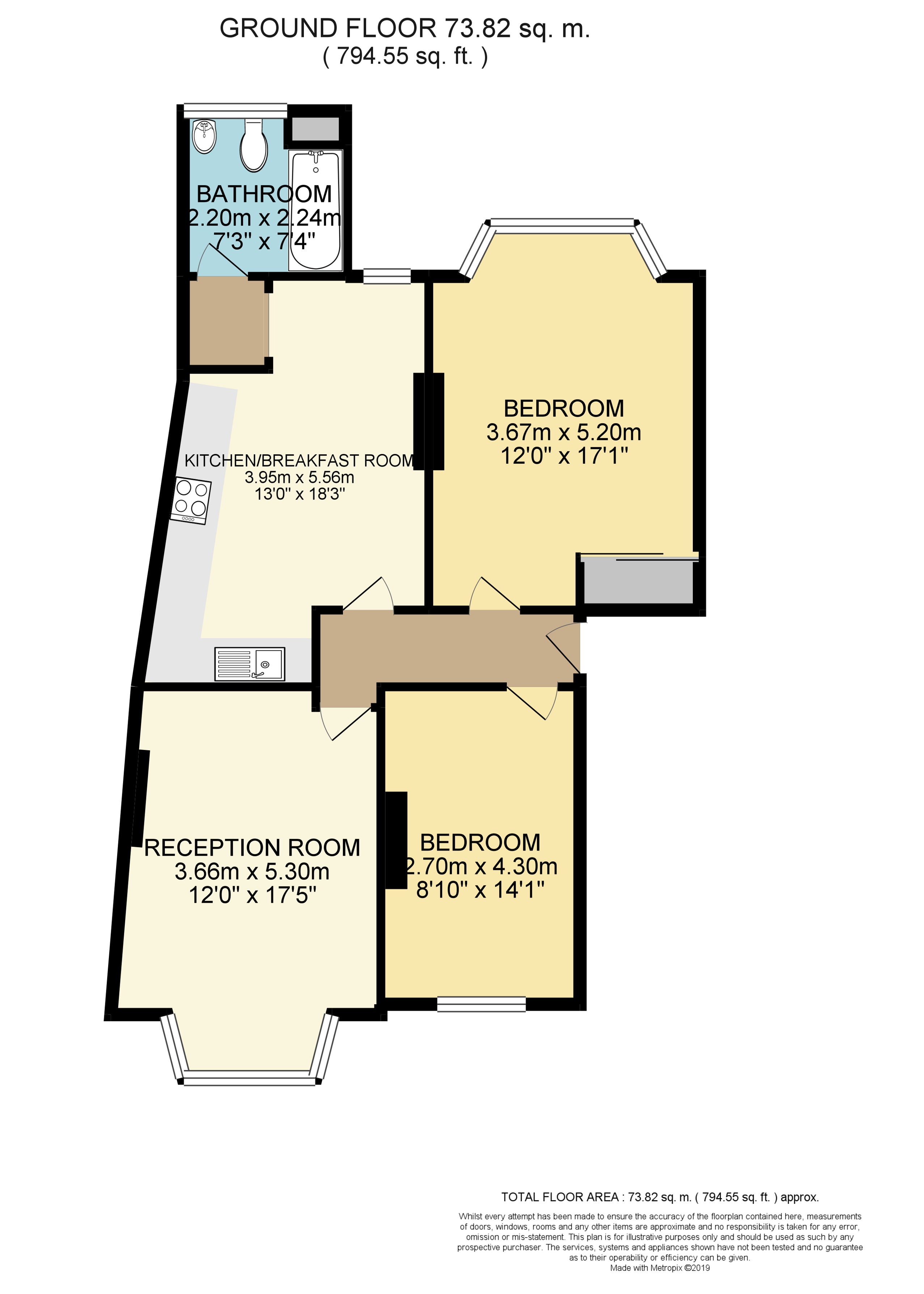 2 Bedrooms Flat to rent in Wightman Road, Harringay N8