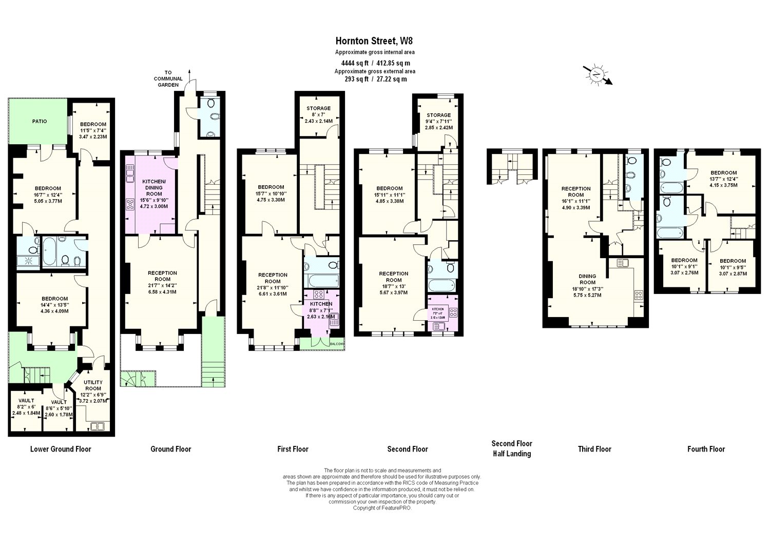 8 Bedrooms Terraced house for sale in Hornton Street, Kensington, London W8