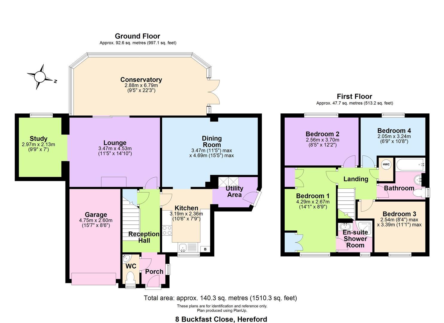 8, Buckfast Close, Hereford floorplan