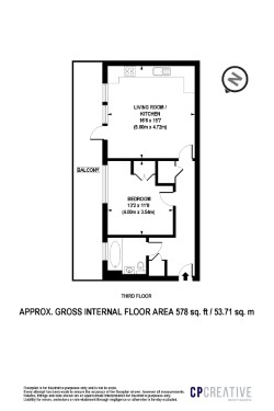 Flat 11, Montmorency House, London floorplan