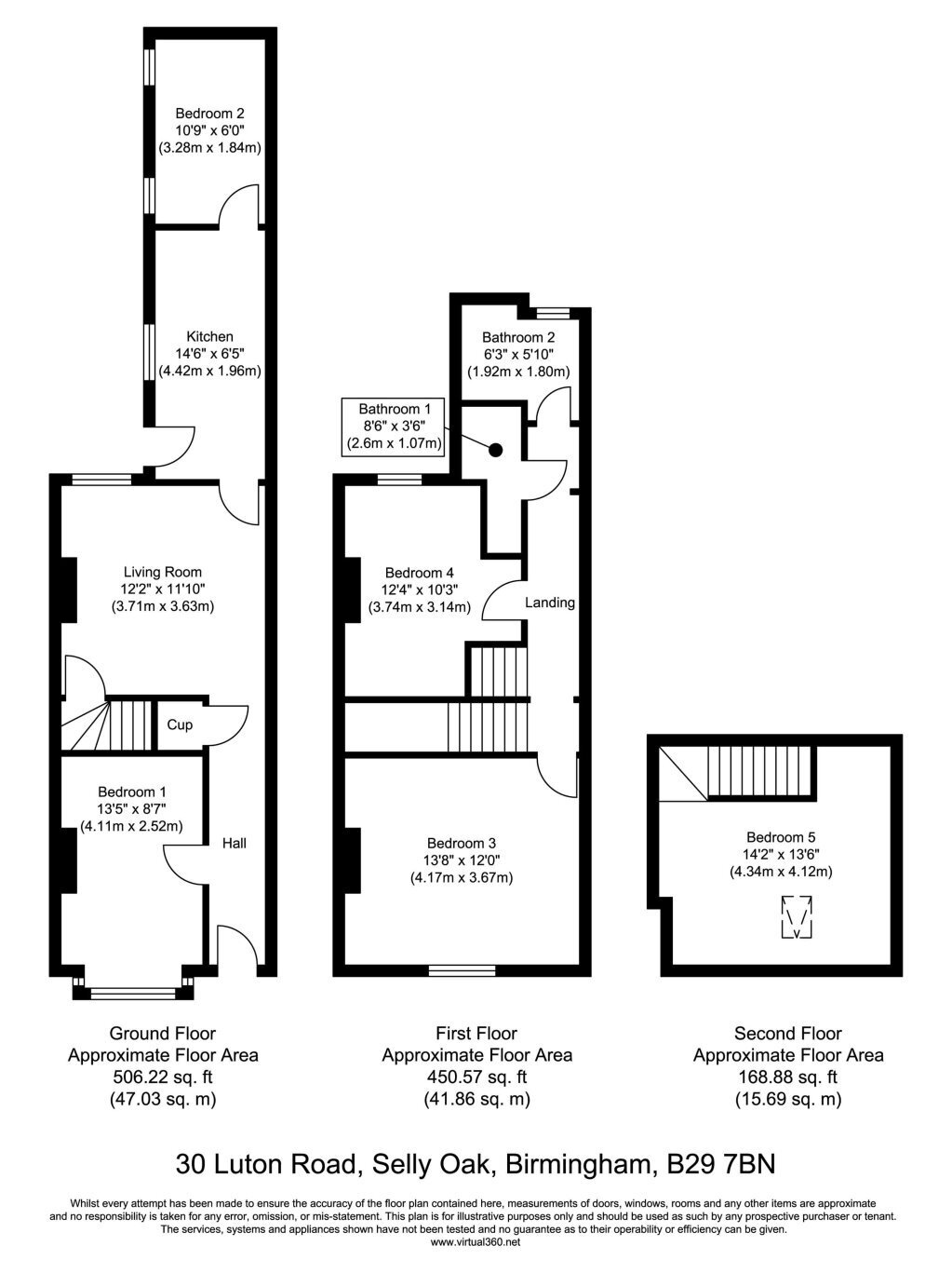 30, Luton Road, Birmingham floorplan