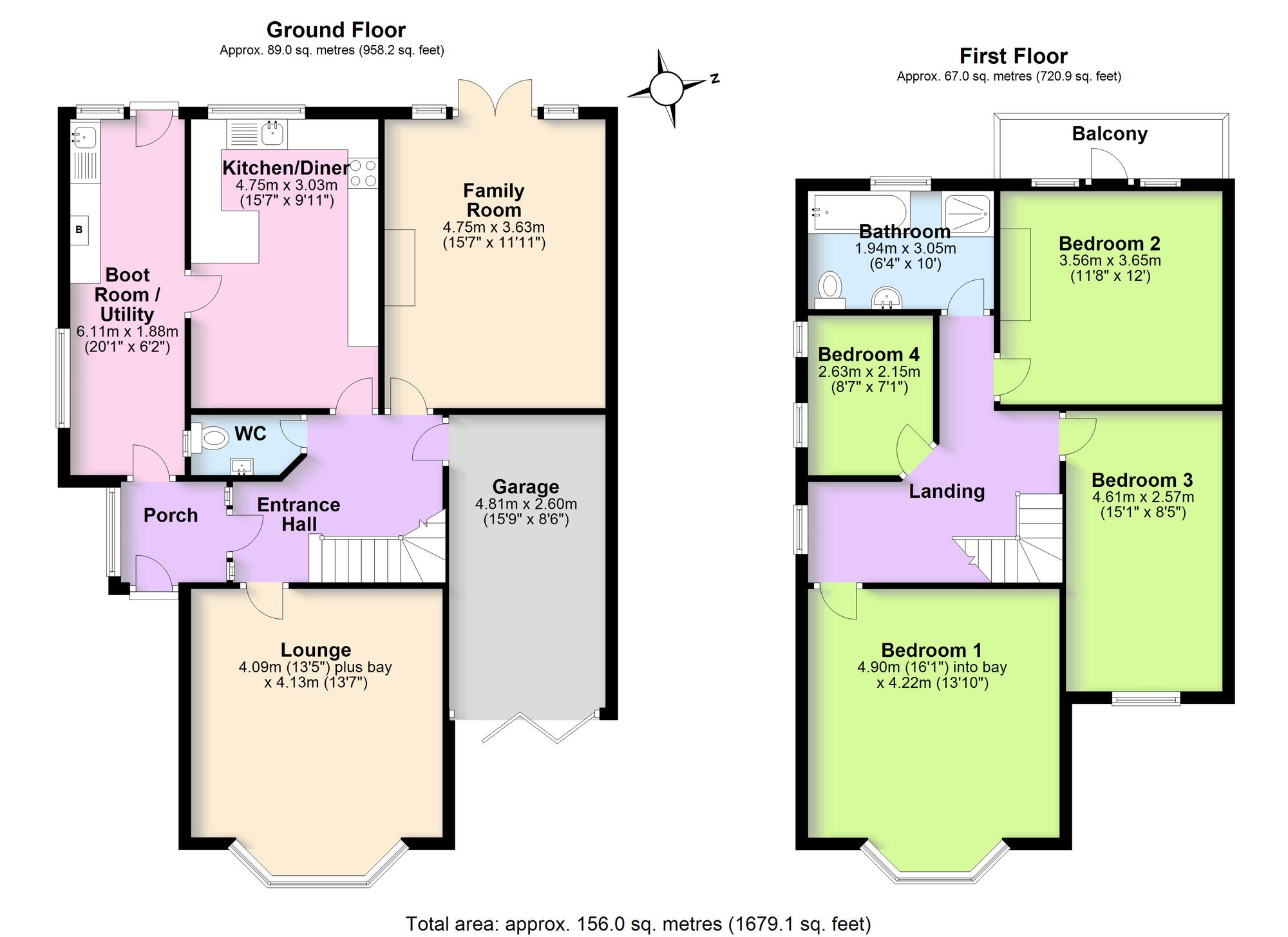 72 Woodside Avenue North, Coventry floorplan
