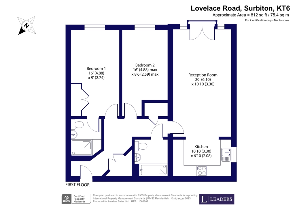 12, Albany House, Surbiton floorplan