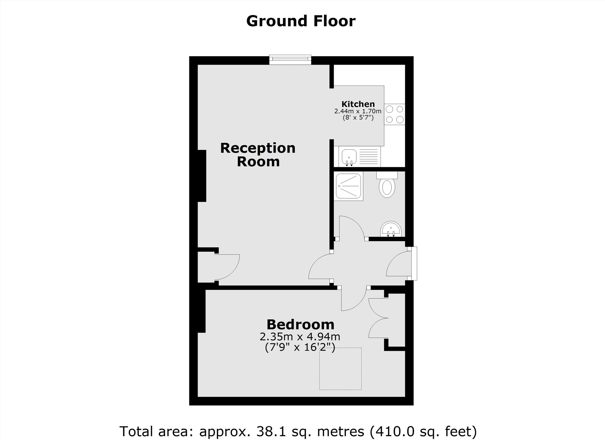 Flat 5, 1B, Oak Road, London floorplan