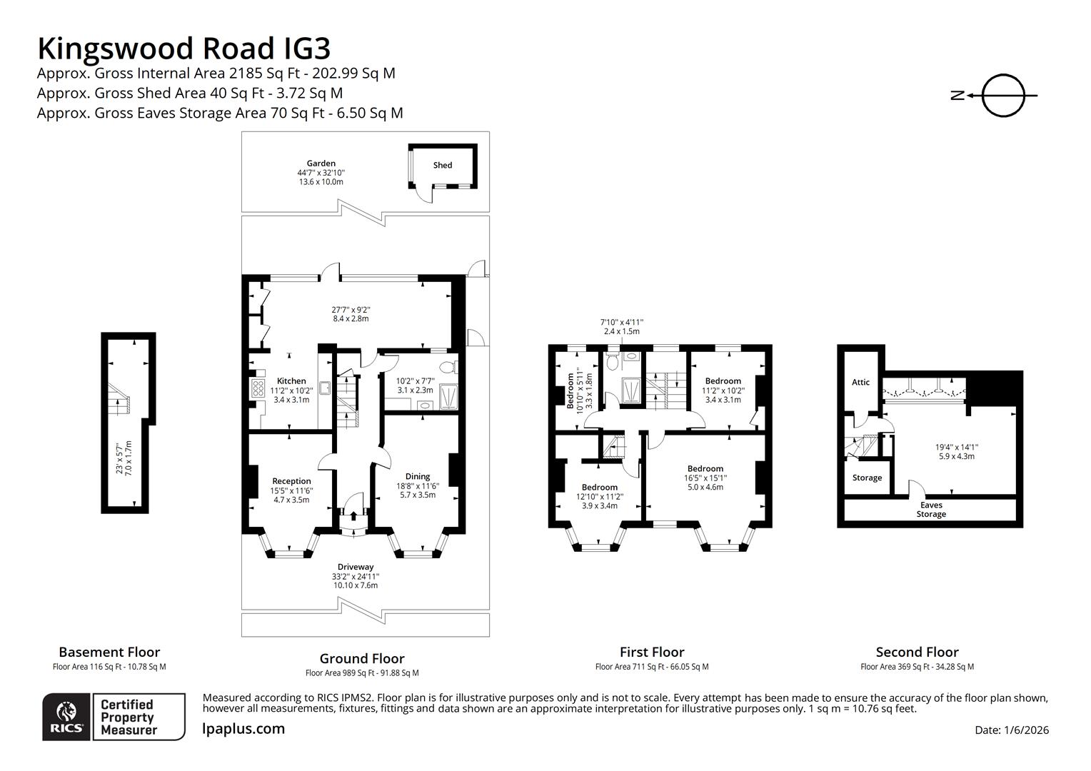 34, Kingswood Road, Ilford floorplan