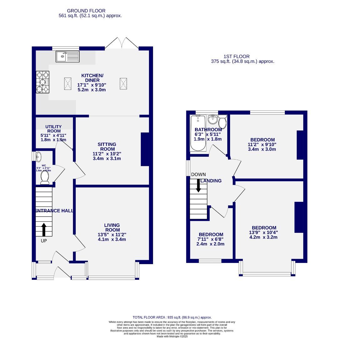26, Albion Avenue, York floorplan