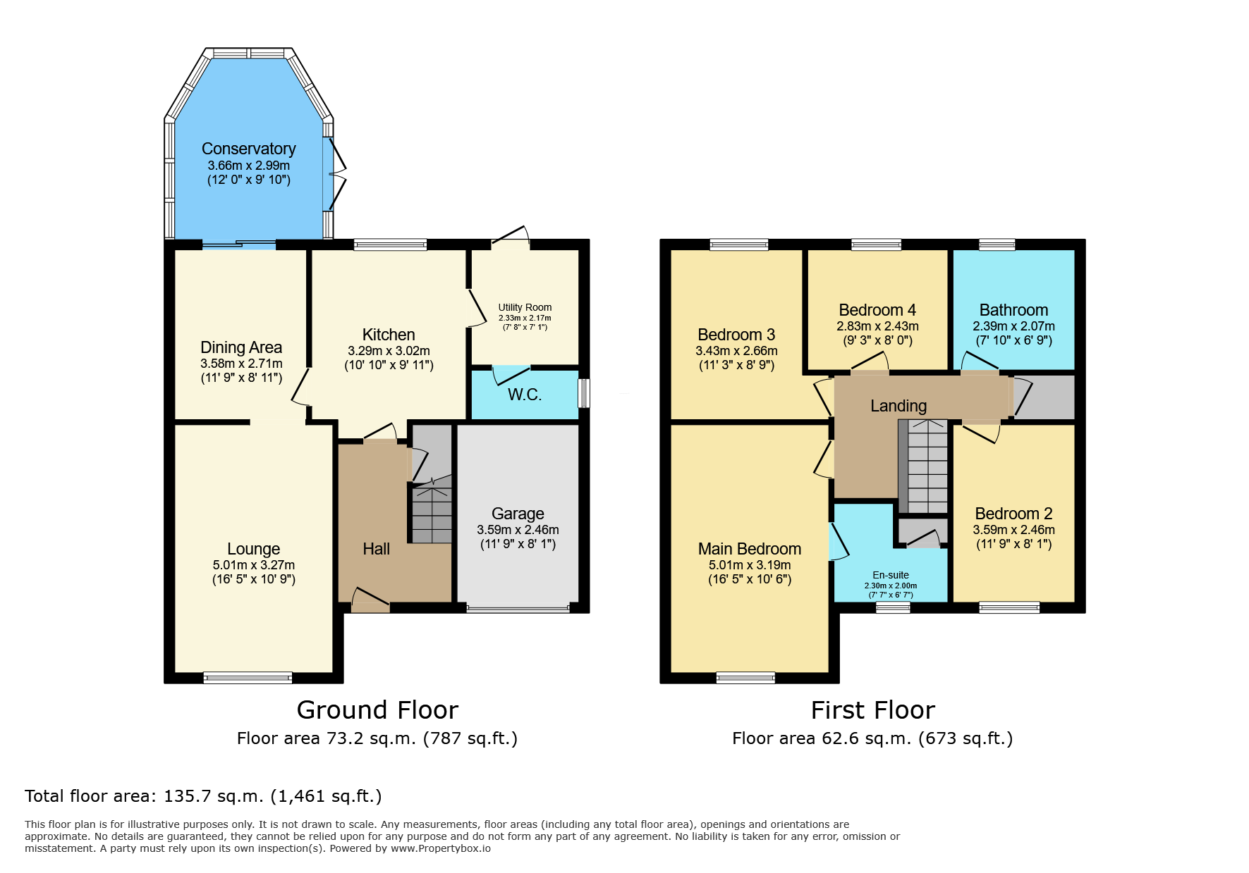 1 Link Rise, Markfield floorplan