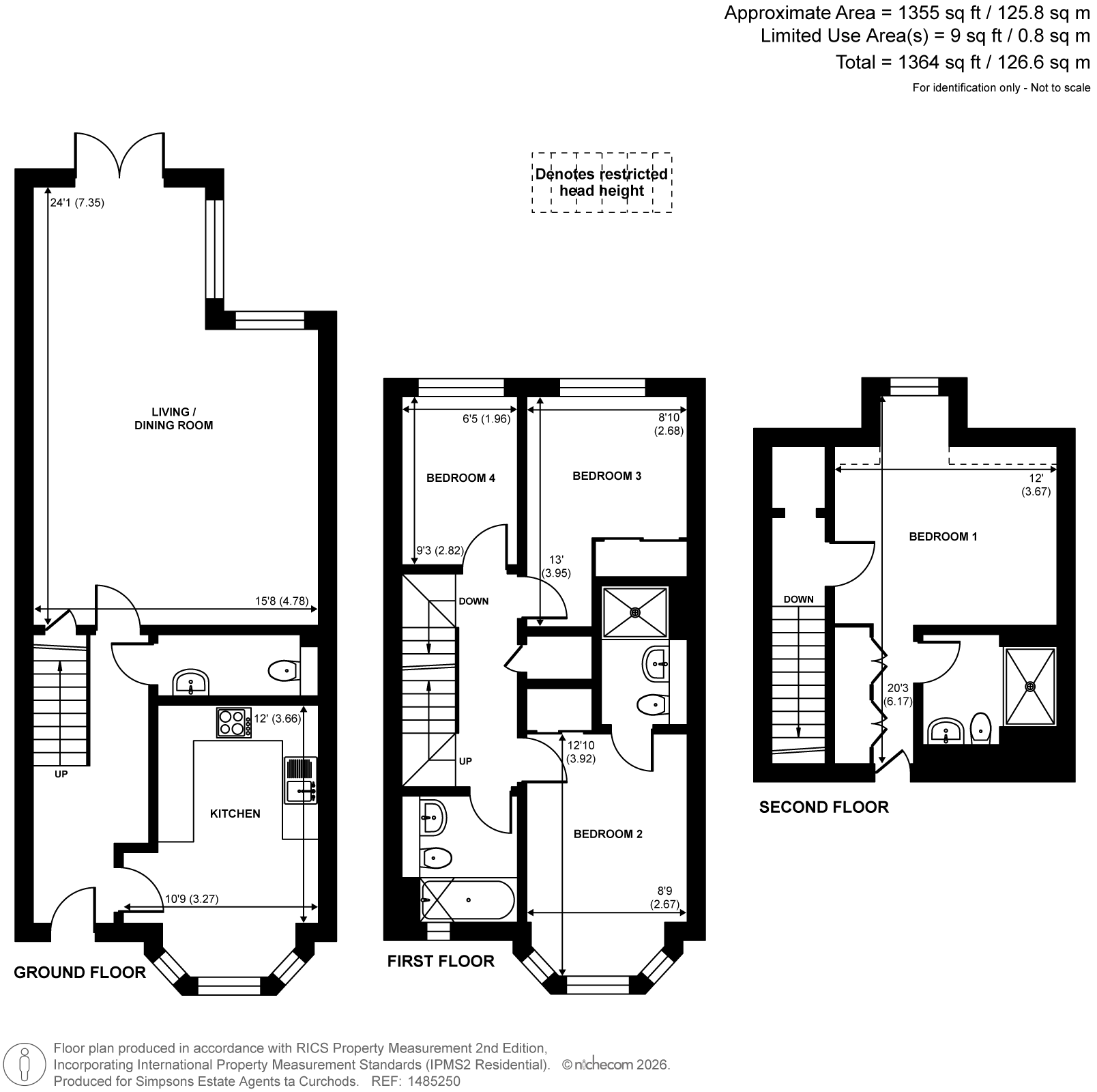 69, Trenchard Close, Hersham floorplan