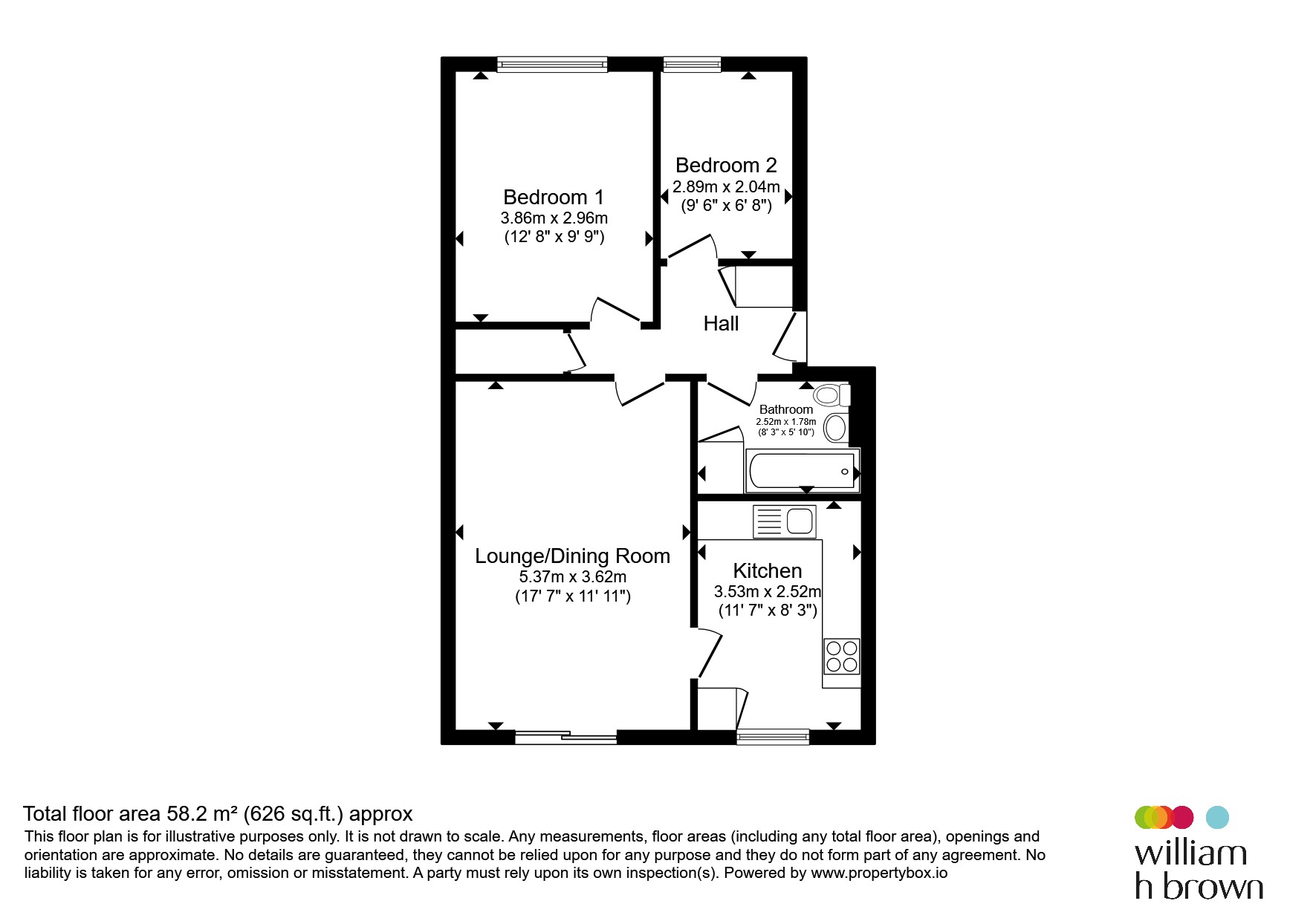 Flat 13, Park Hill Court, 17, Park Hill Drive, Leicester floorplan