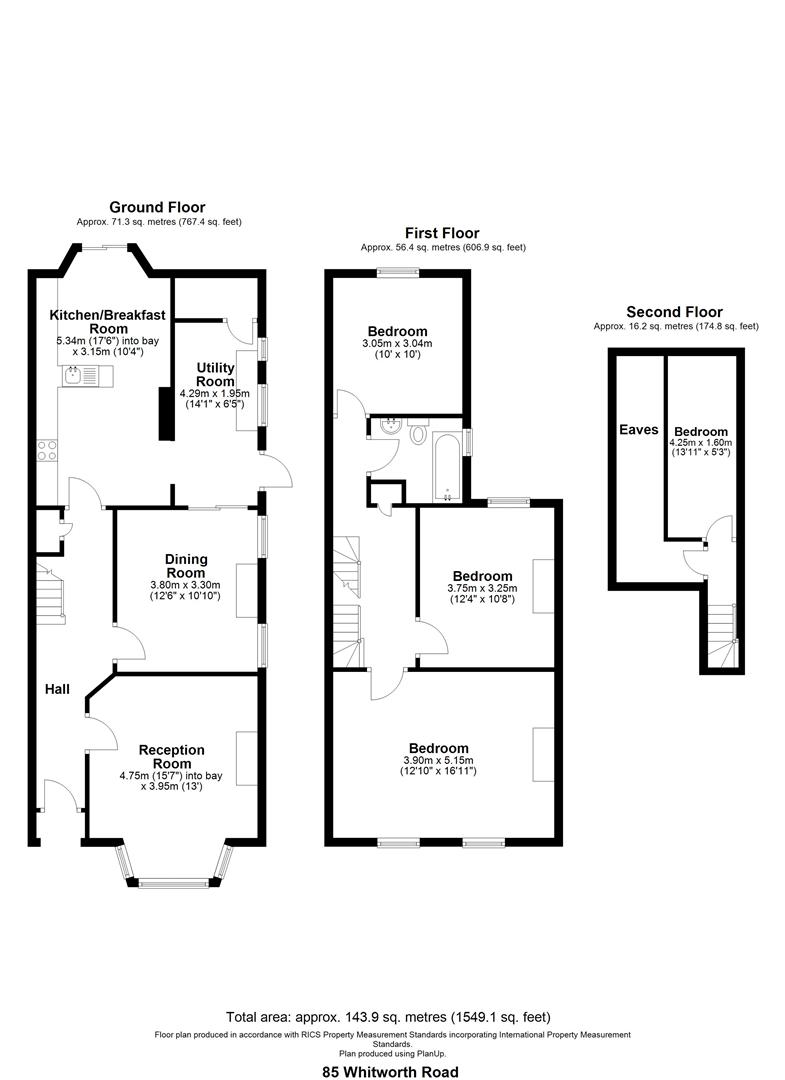85, Whitworth Road, London floorplan