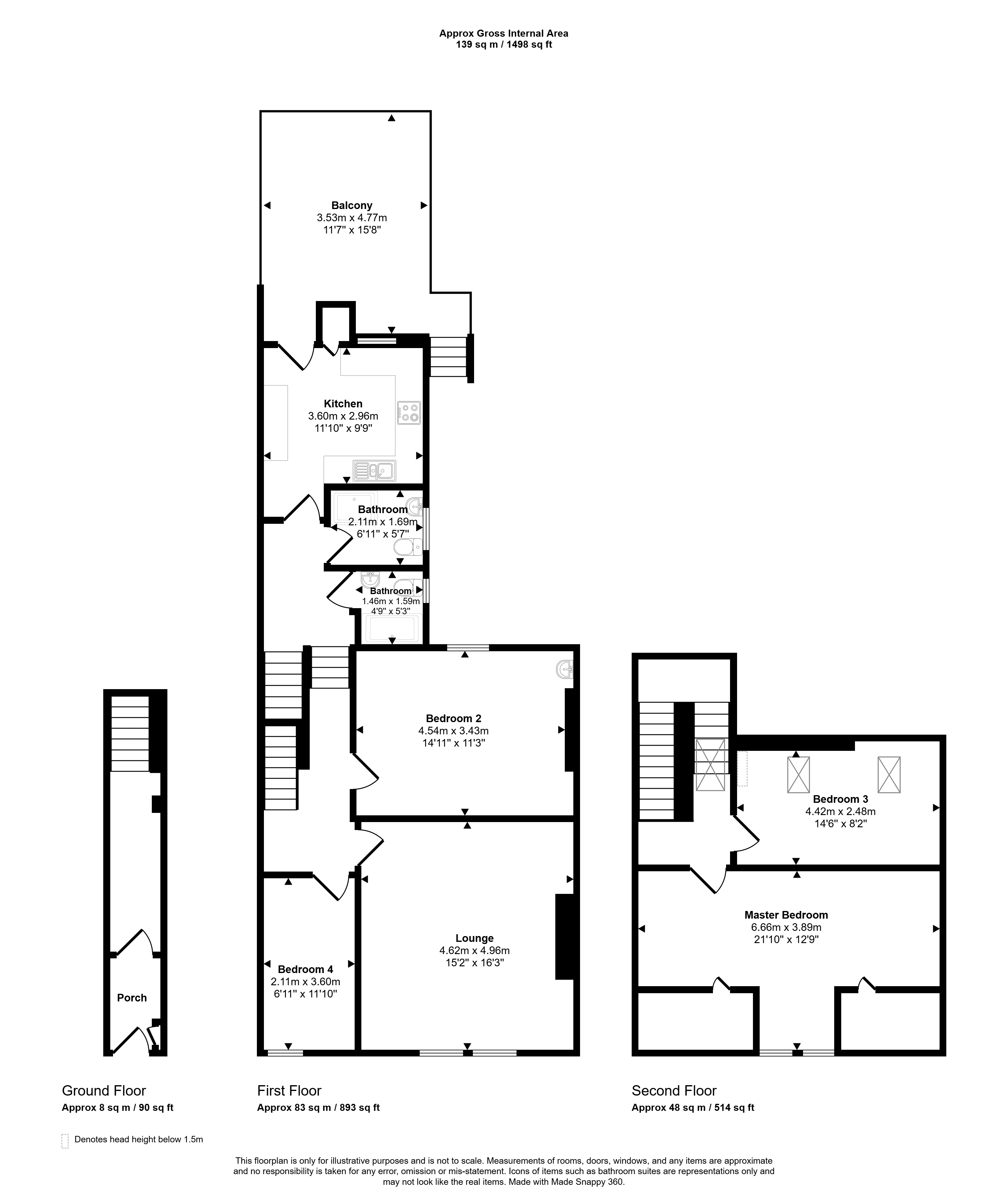 214, High Street, Newcastle upon Tyne floorplan