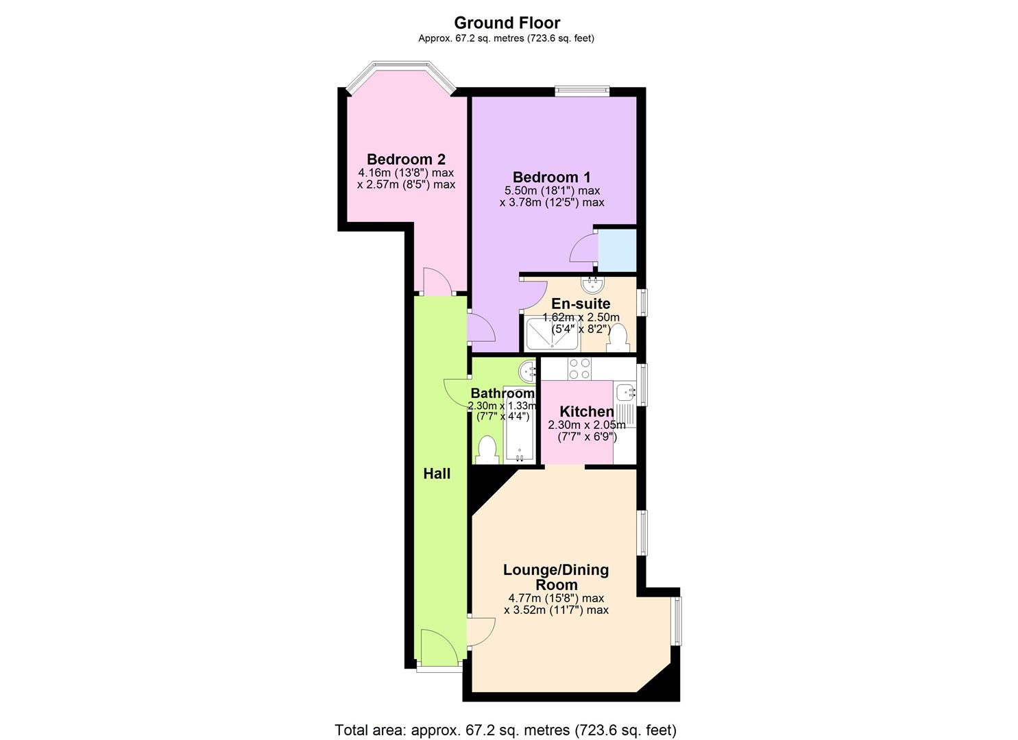 2 Bedrooms Flat for sale in The Regent, Hine Hall, Mapperley, Nottingham NG3