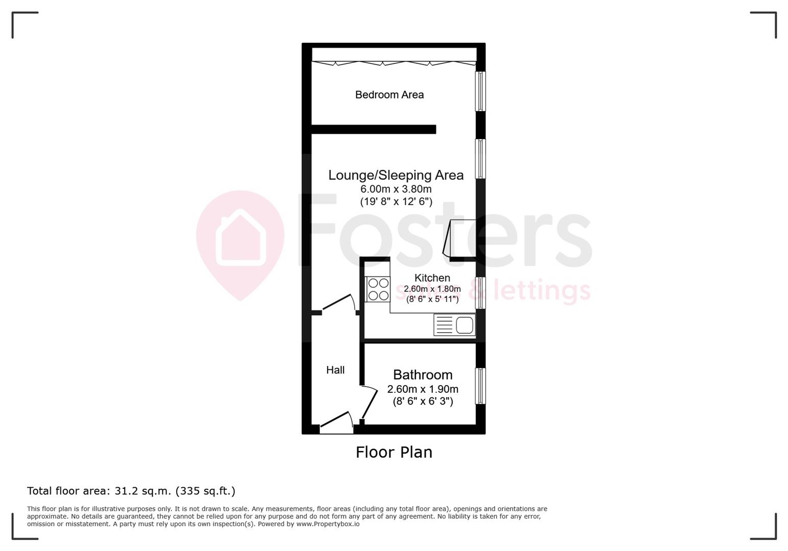 4 Culdrose House, 1 Frederick Street, Aldershot floorplan