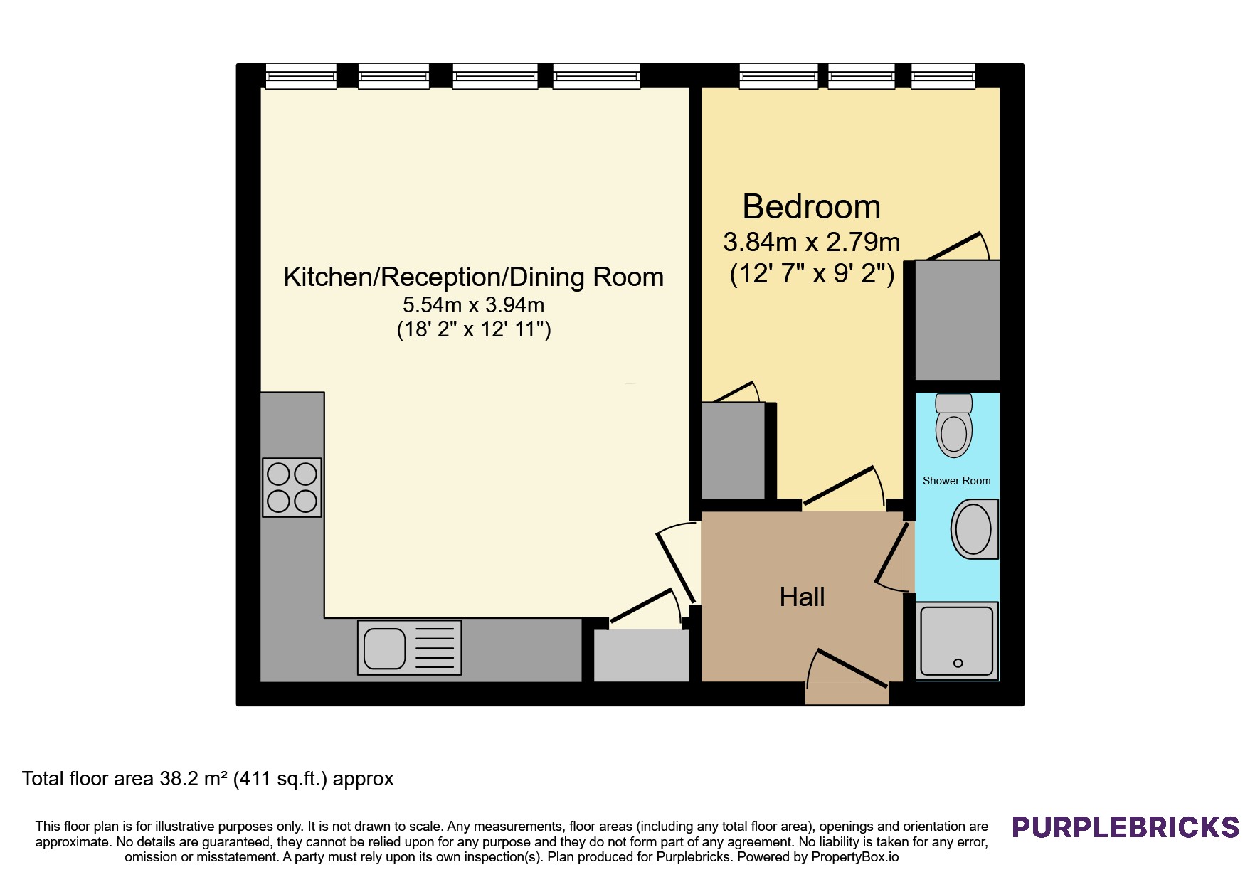 Flat 40/Bartholomew Court, High Street, Waltham Cross floorplan