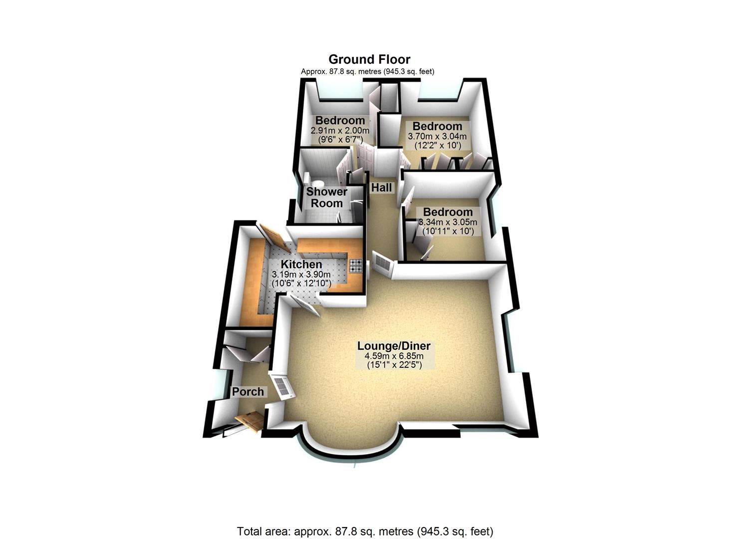 4, Pinfold Rise, Leeds floorplan