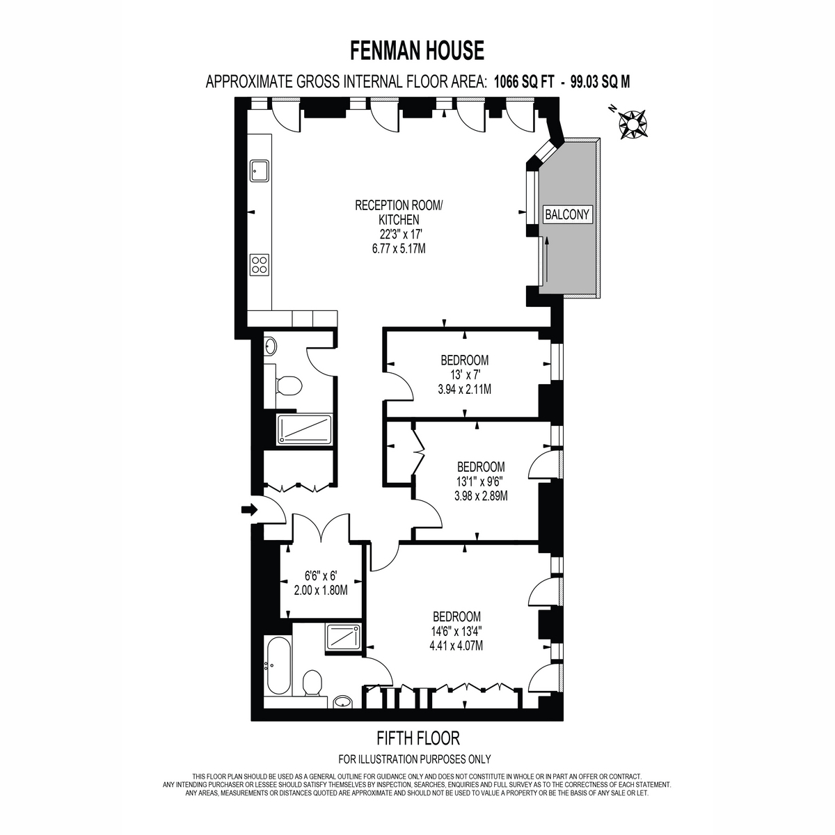 Flat 54 Fenman House, 5, Fenman House, King's Cross, London floorplan