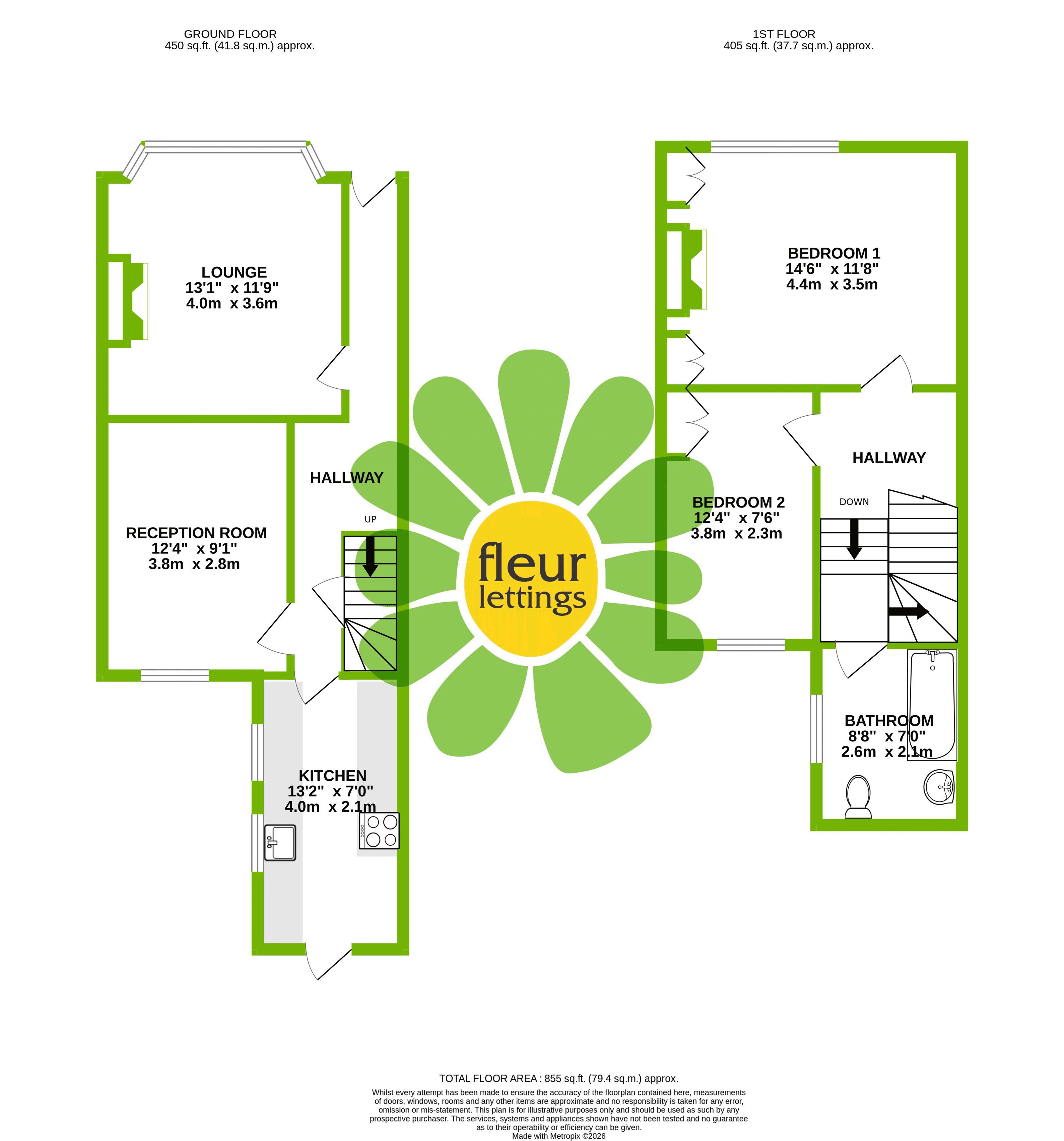 8, Northcote Road, Bournemouth floorplan