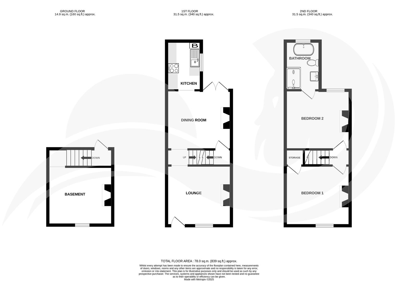 6, Caslocke Street, Faversham floorplan