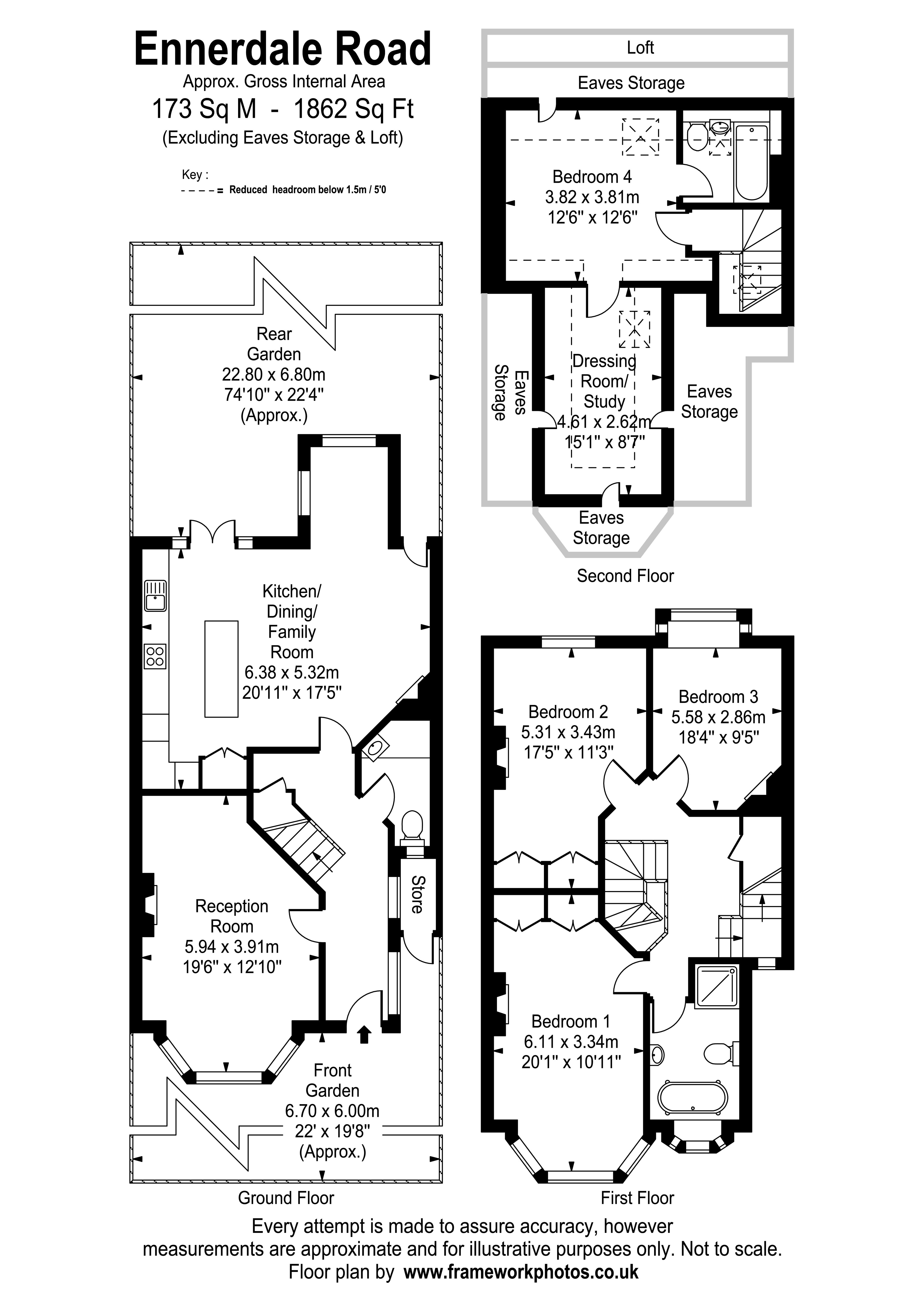 142, Ennerdale Road, Surrey floorplan