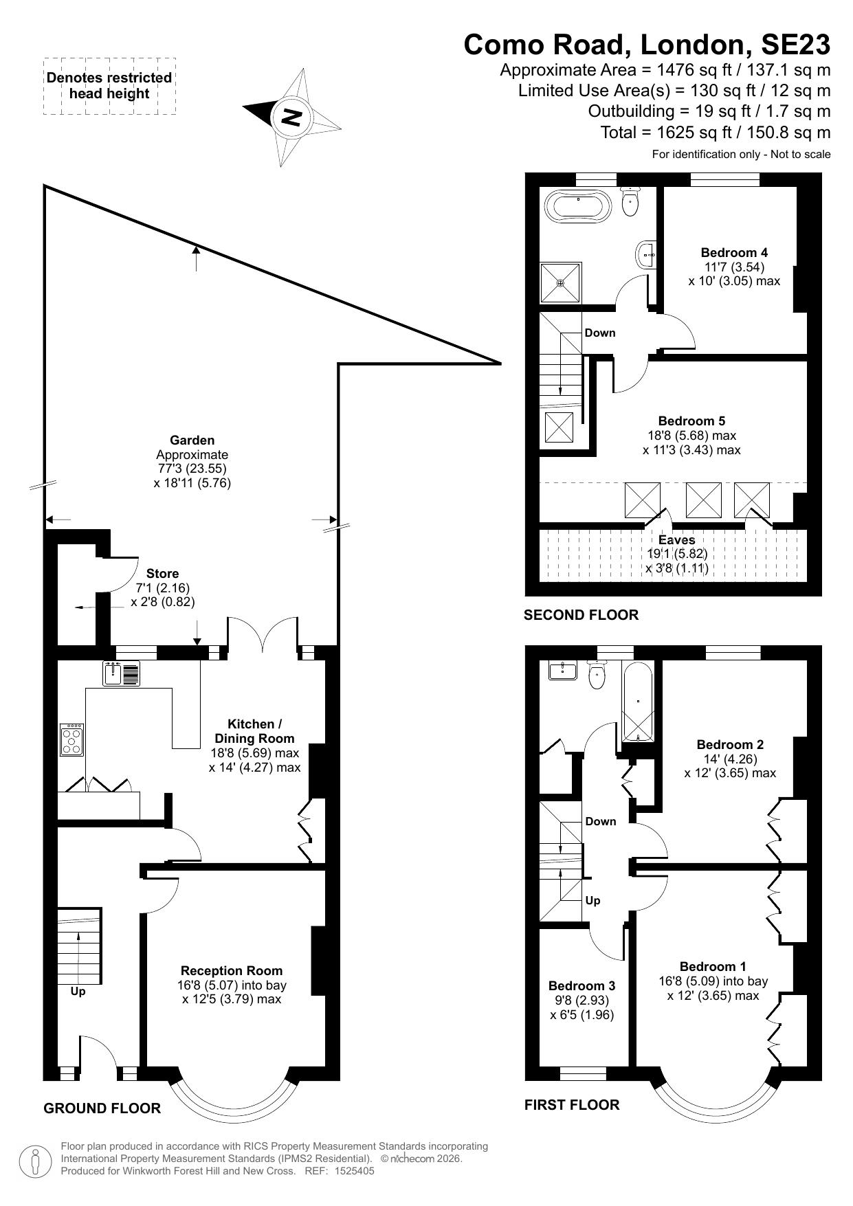 139, Como Road, London floorplan
