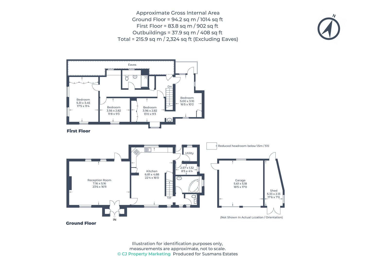 White House, Green Street, Shenley floorplan