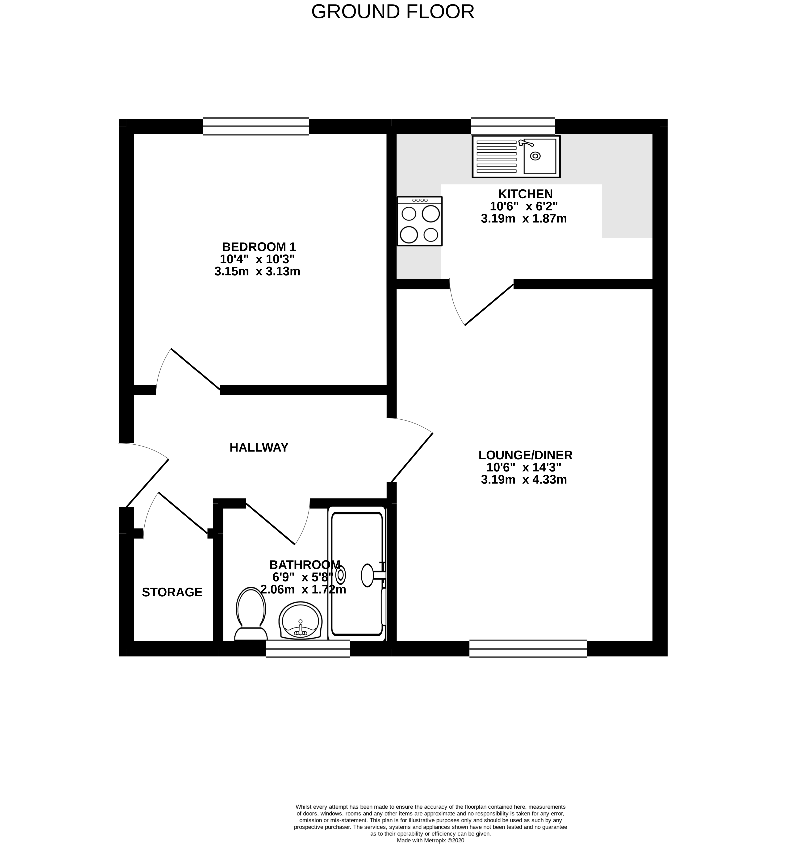 The Uplands, Rogerstone NP10, 1 bedroom flat for sale 56150545