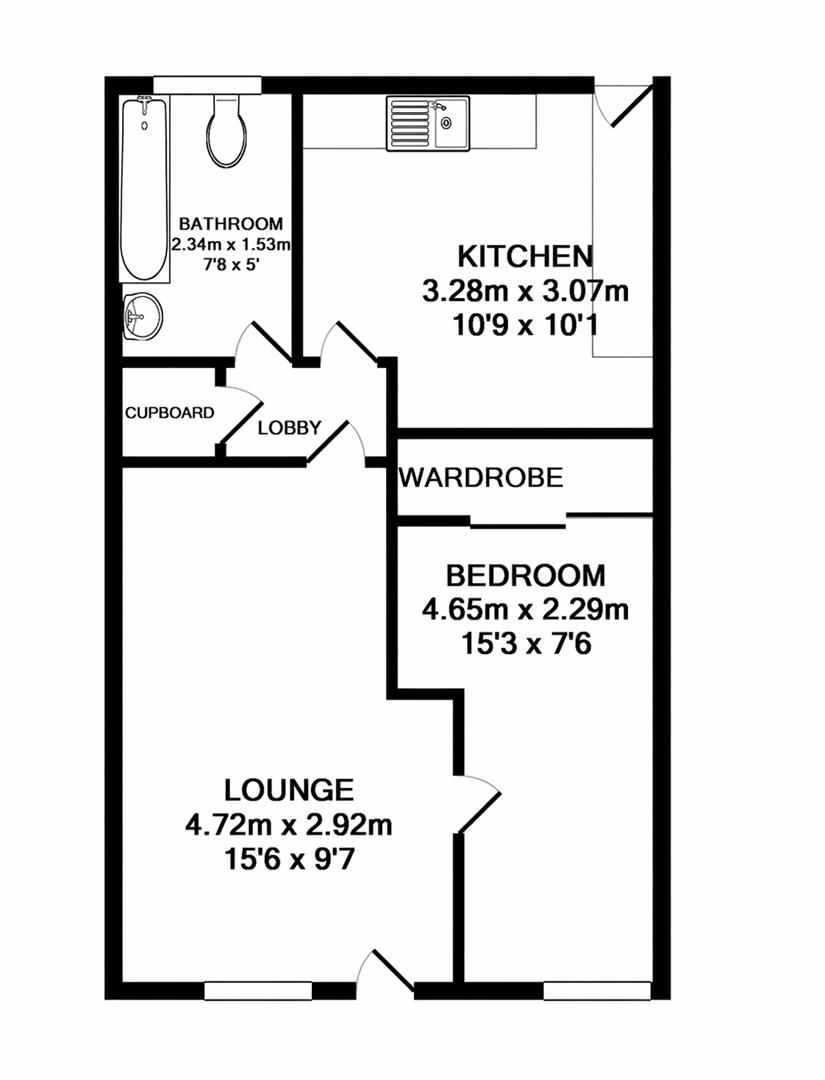 2 Melbourne Court, Melbourne Road, Tilbury floorplan