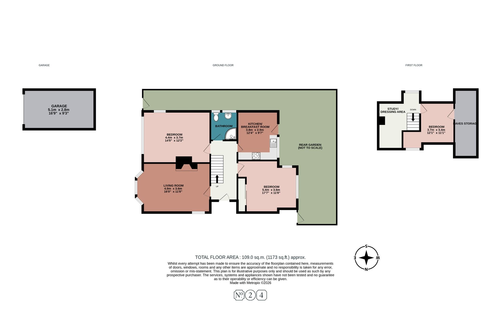 39 Bannings Vale, Brighton floorplan