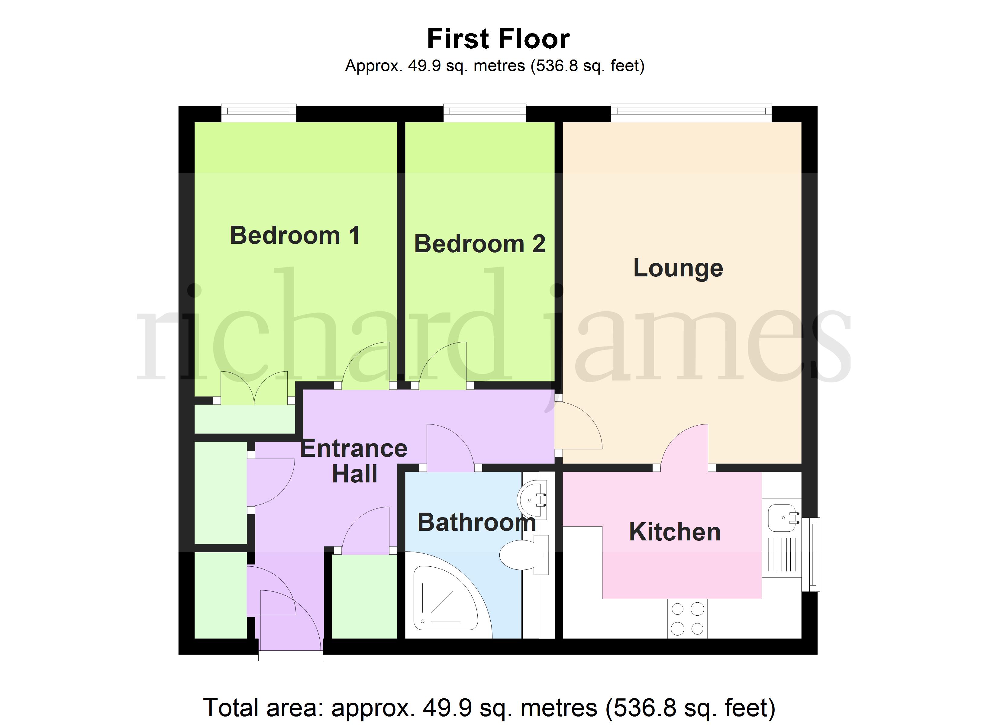 Flat 12 Barwick House, Duck Street, Rushden floorplan