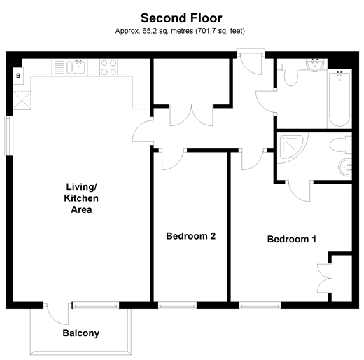 2 Bedrooms Flat for sale in Doust Way, Rochester, Kent ME1