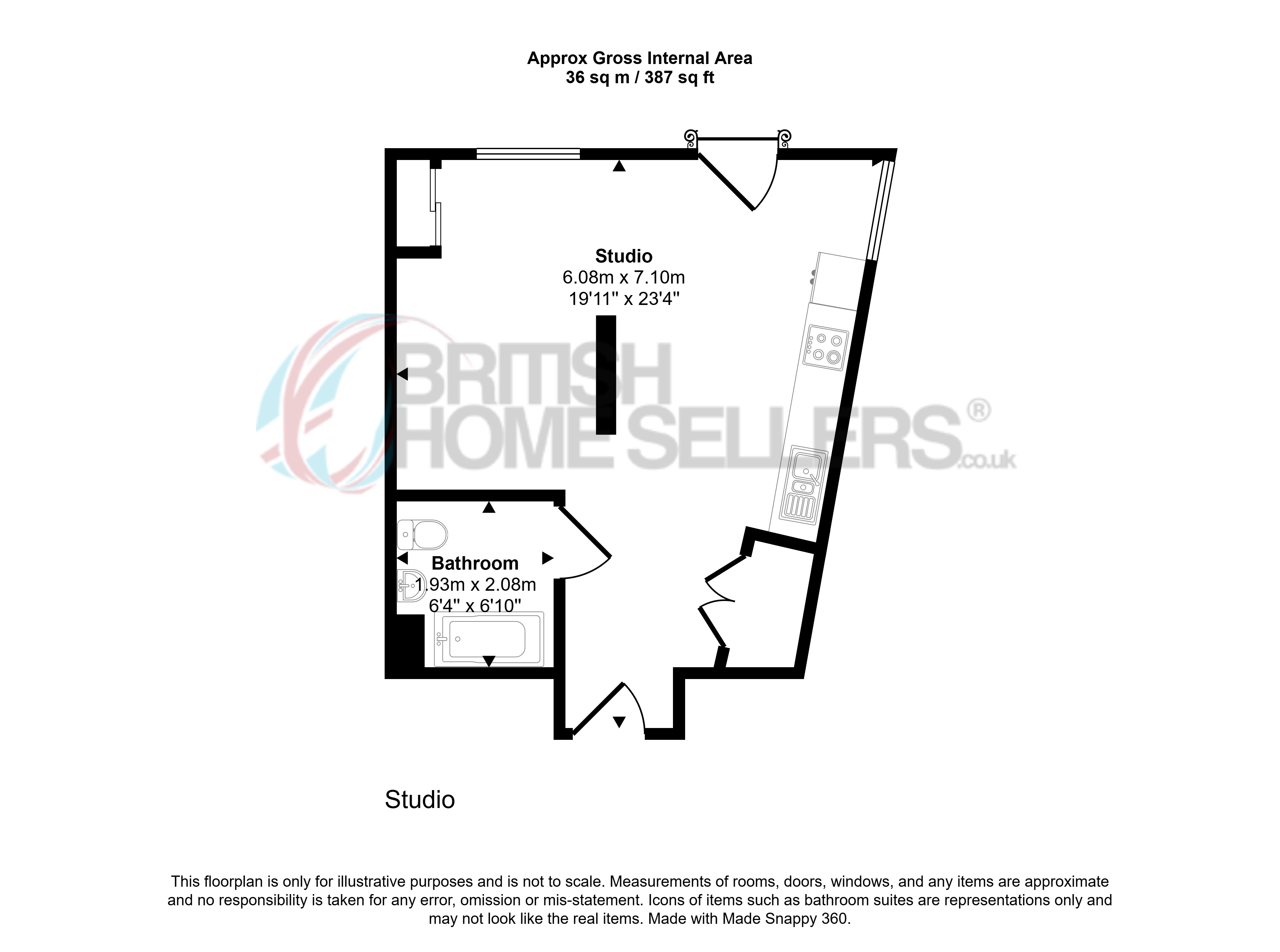 Flat 64,, 4 The Furlong, East Sussex floorplan