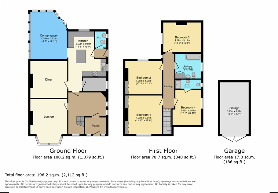 74, Dinerth Road, Colwyn Bay floorplan