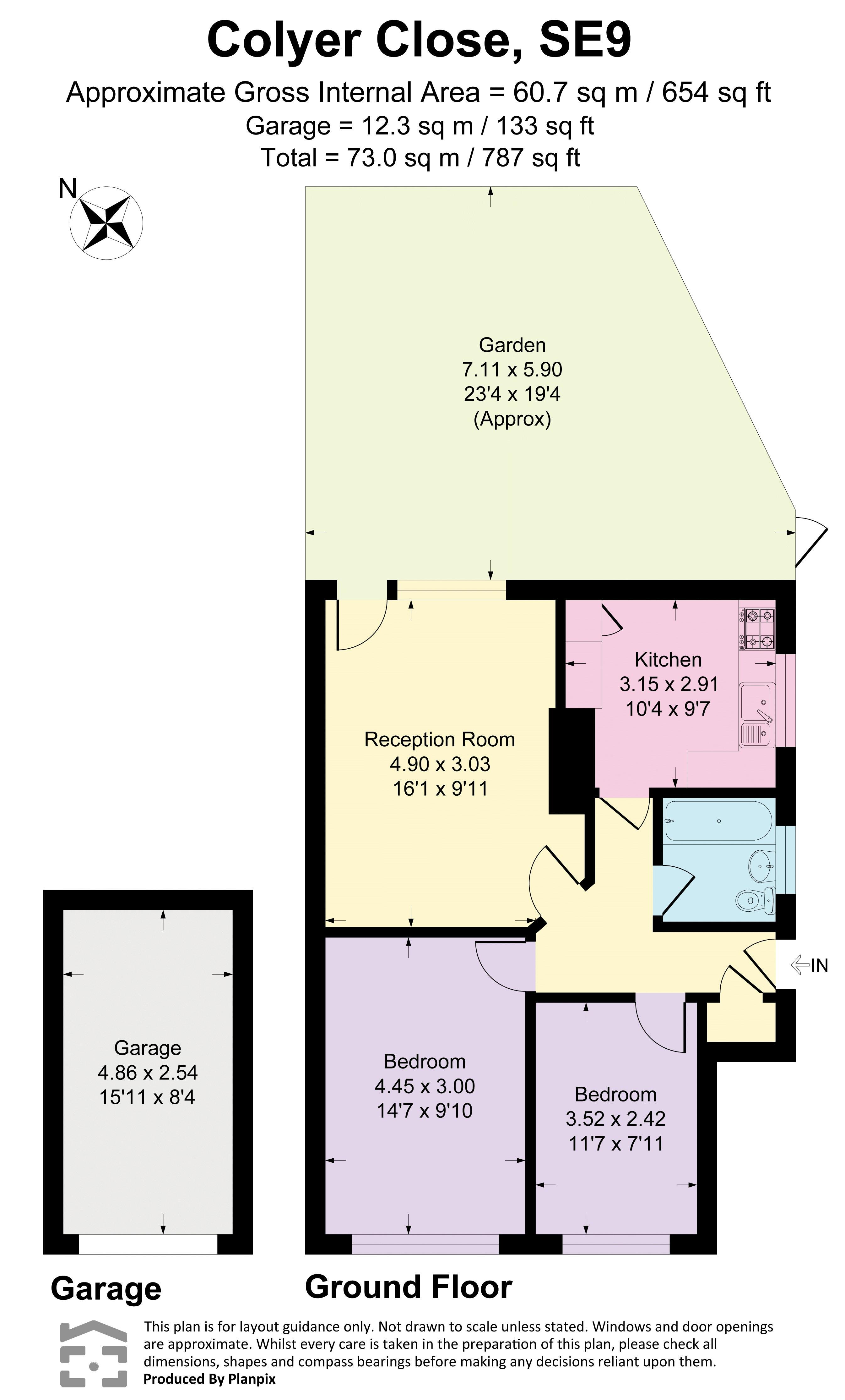 39, Colyer Close, London floorplan