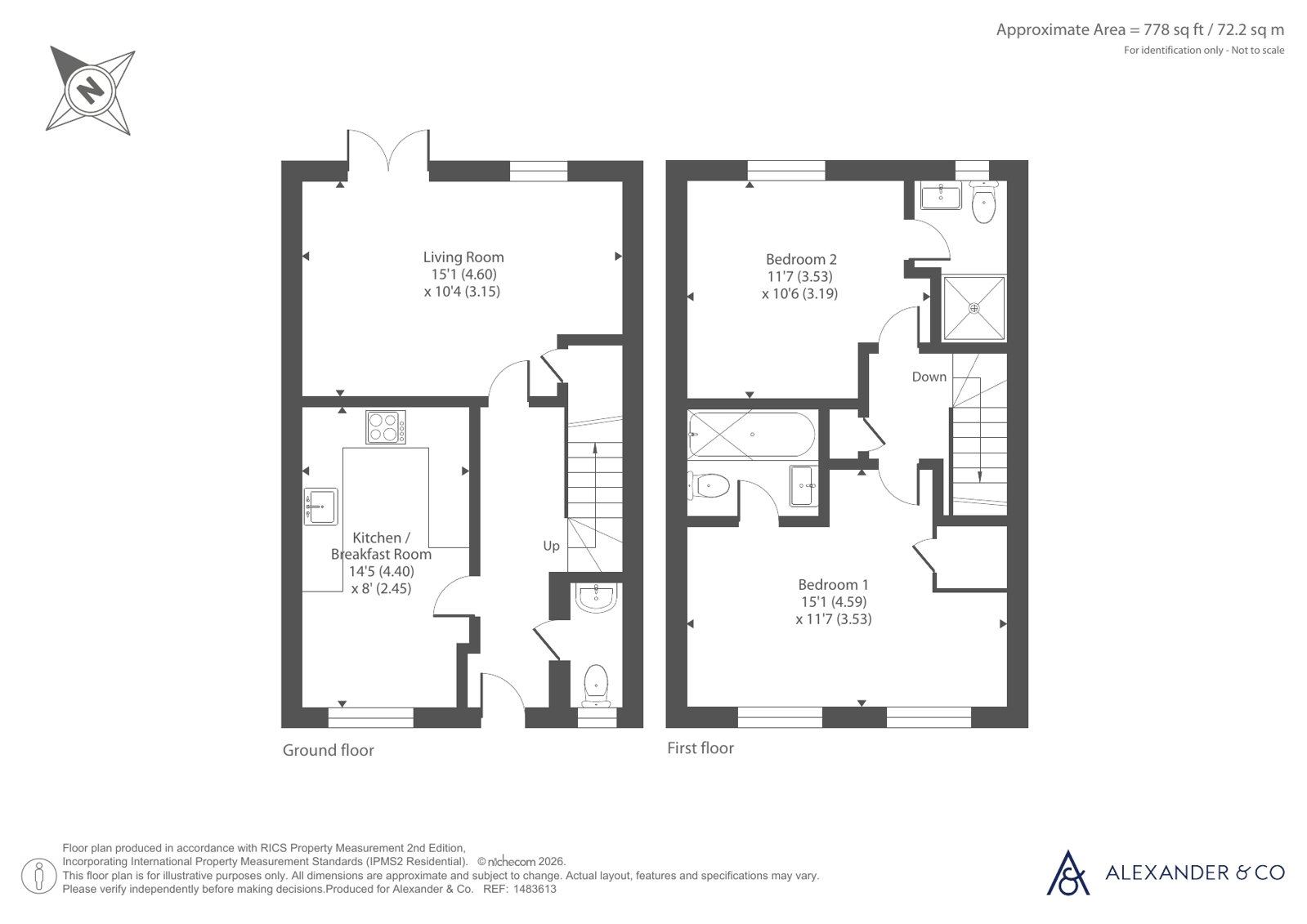 10, Homestead Lane, Buckingham floorplan