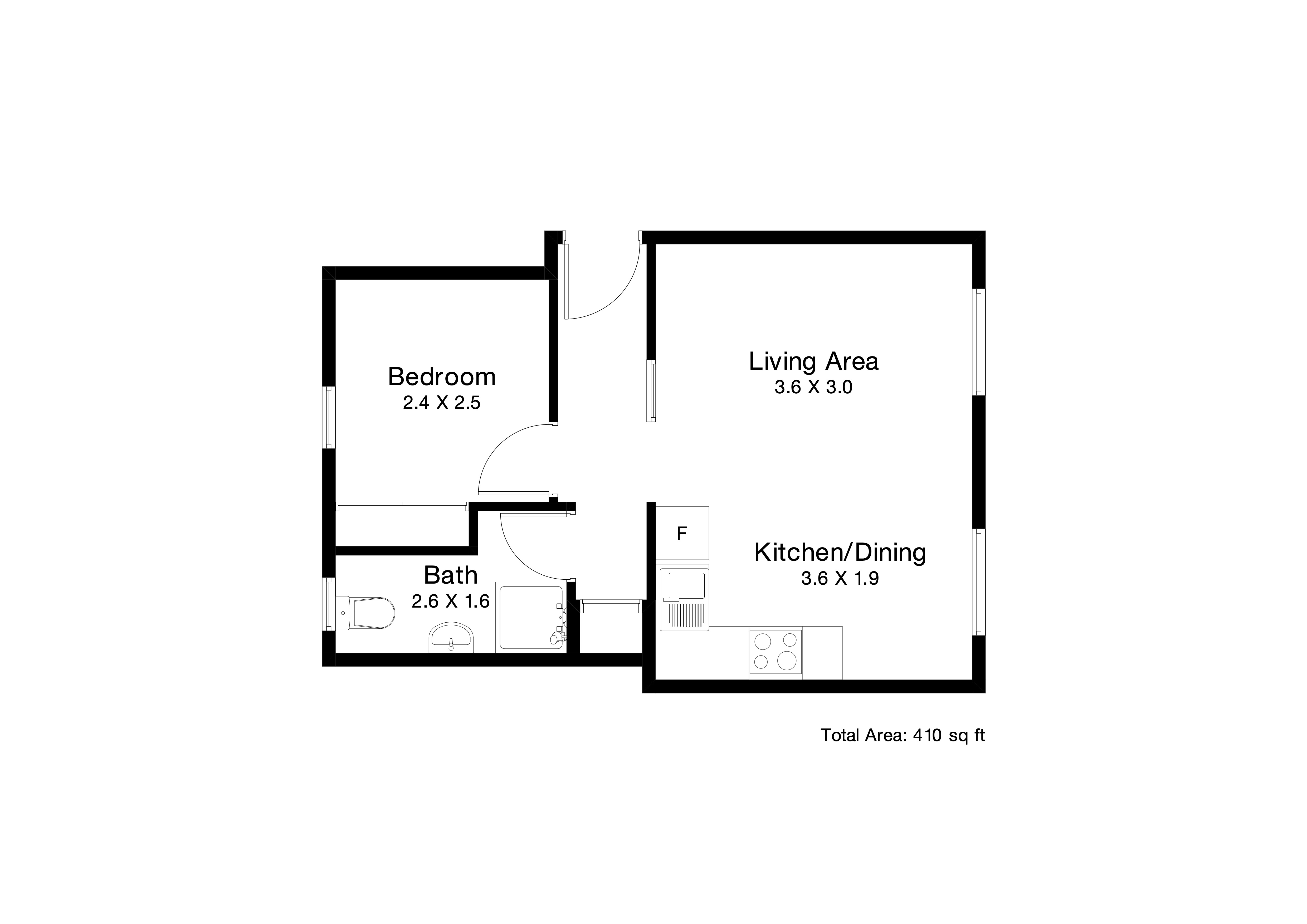 Flat 14a, Dunraven House, Westgate Street, Cardiff floorplan