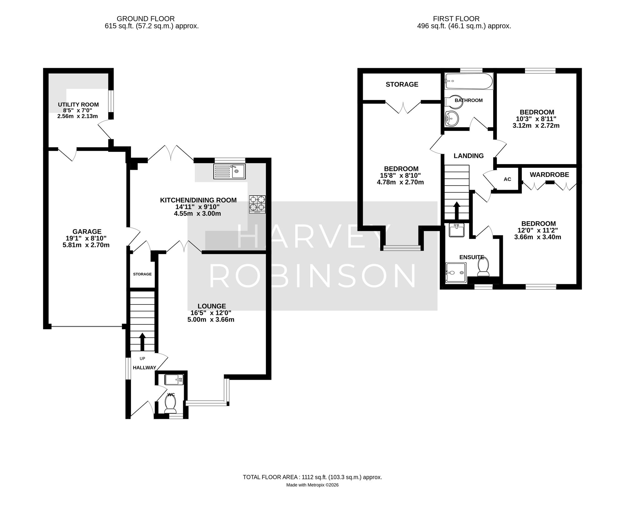 42 Fennel Drive, Biggleswade floorplan