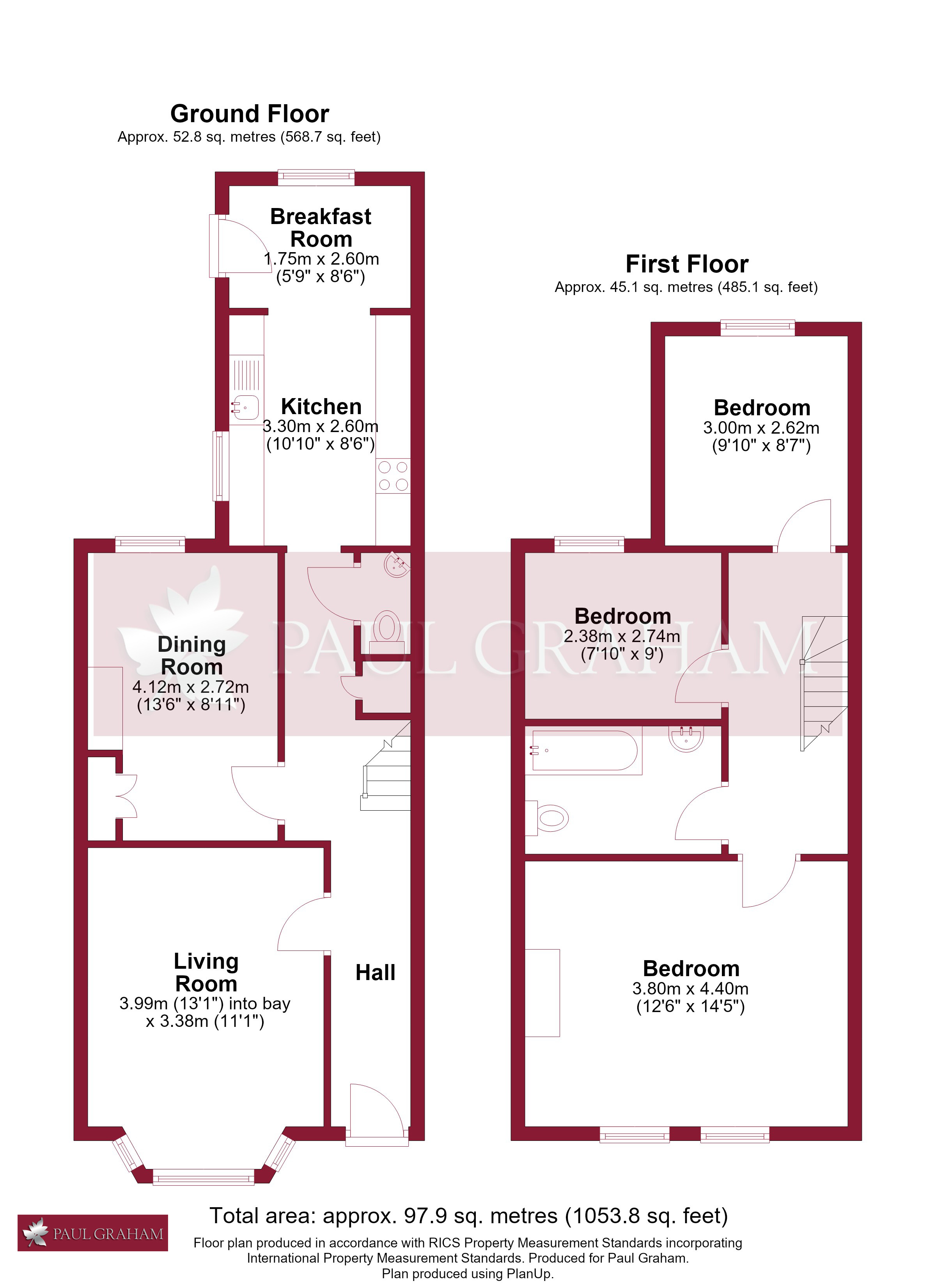 38, Belmont Road, Wallington floorplan