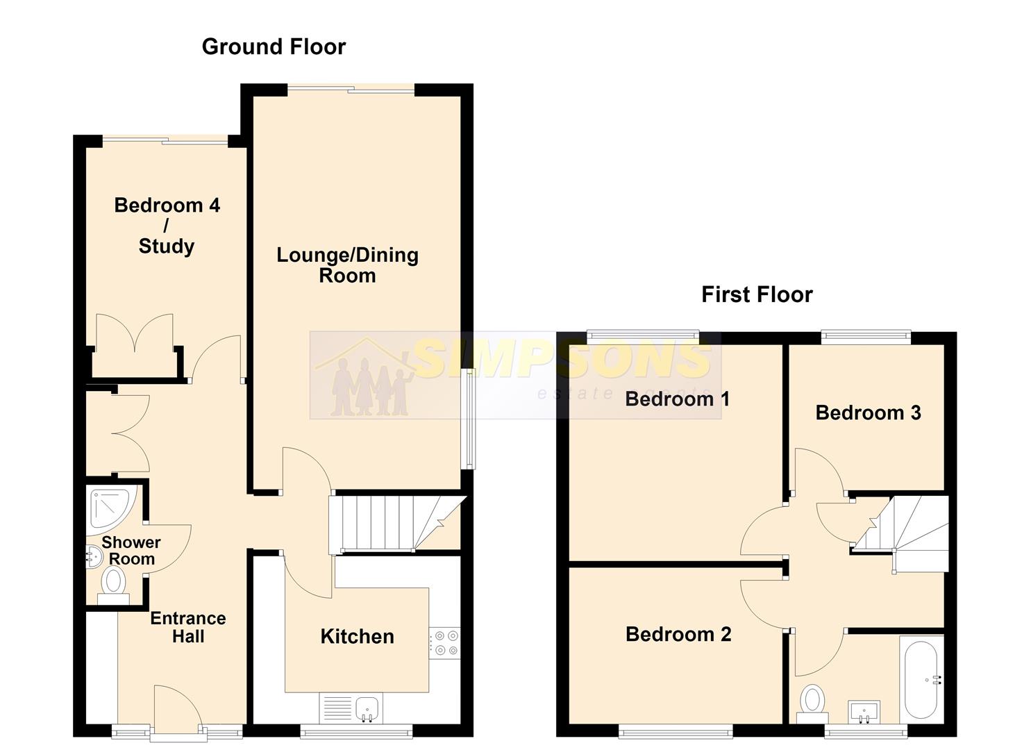 43, Heather Close, Bournemouth floorplan