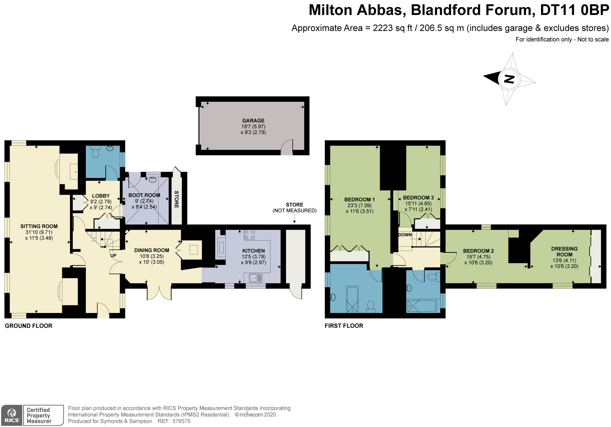 3 bed detached house for sale in Milton Abbas, Blandford Forum, Dorset