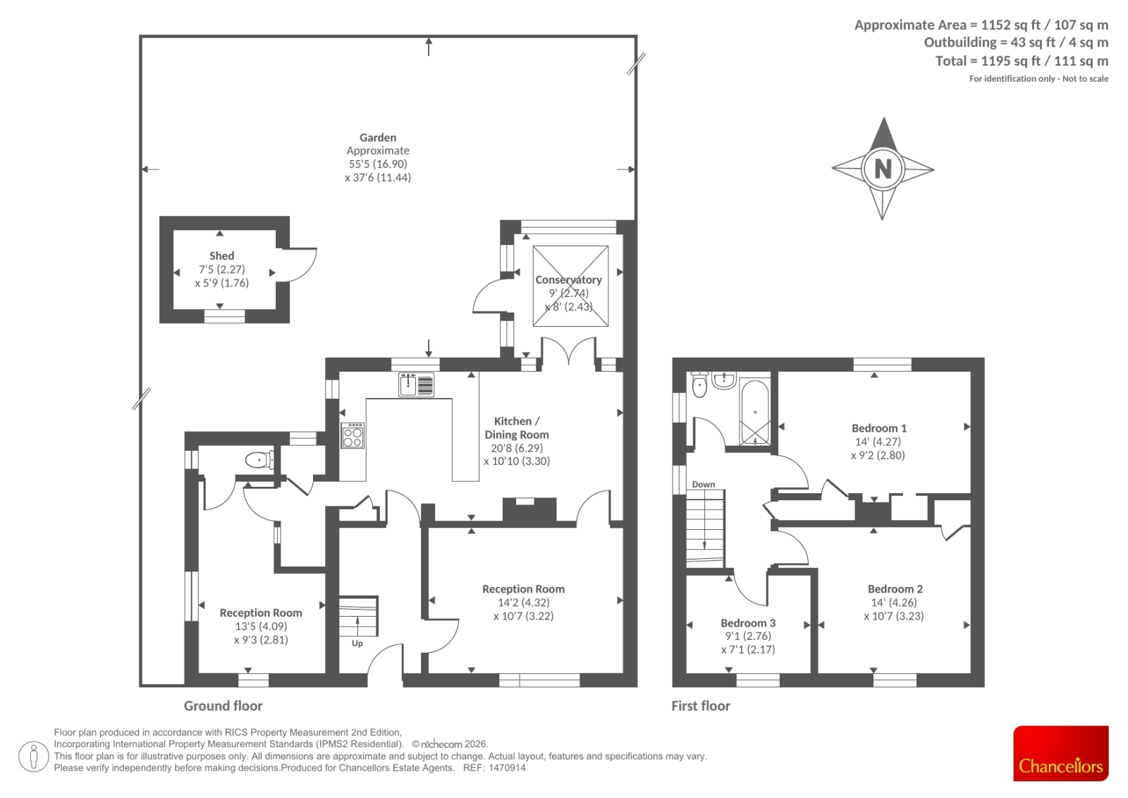 8, Welford Gardens, Abingdon floorplan