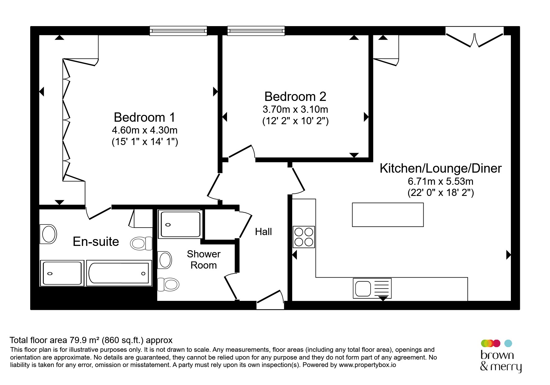 Flat 7, 9, Club Lane, Milton Keynes floorplan
