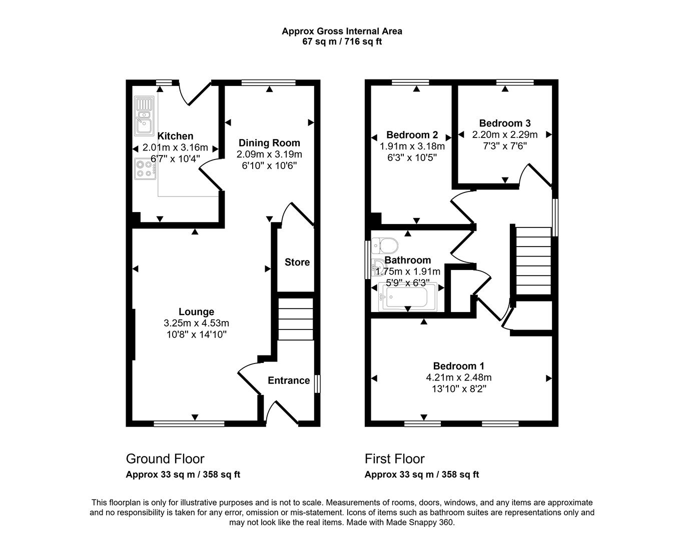 2, Perrotts Road, Tenby floorplan