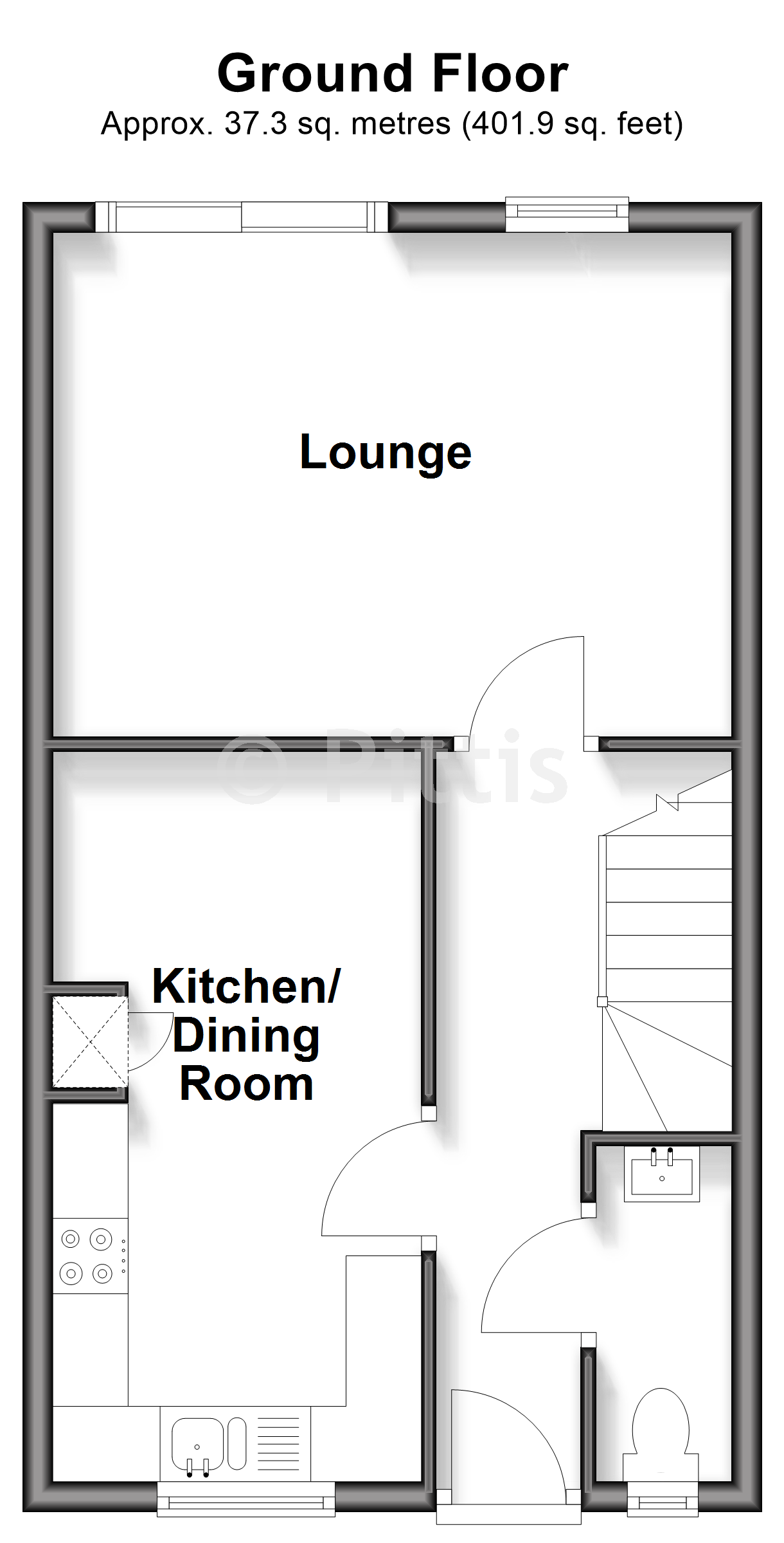 The Old Smithy, High Street, Freshwater floorplan