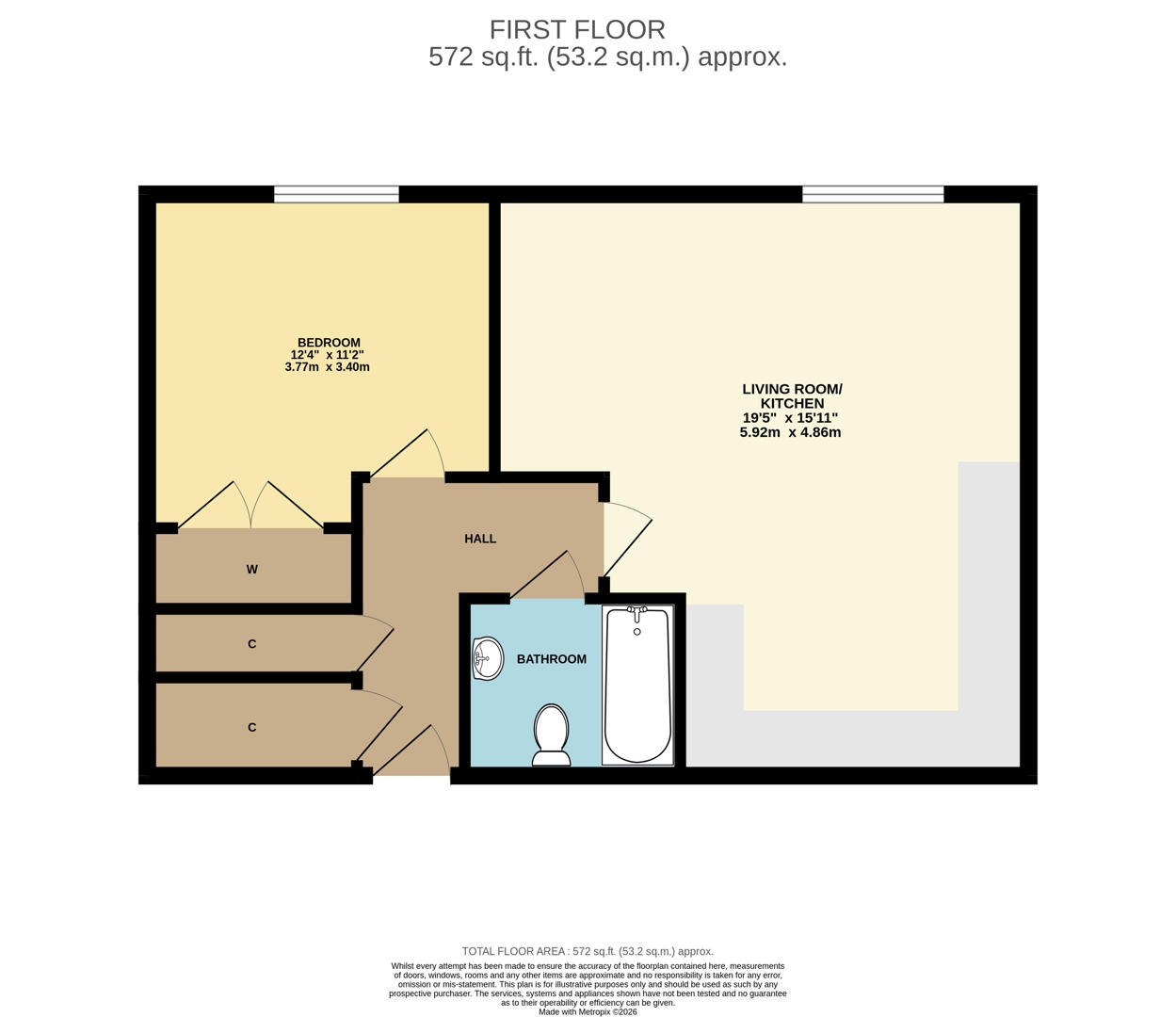 53 Alder House, Lucas Court, Leamington Spa floorplan