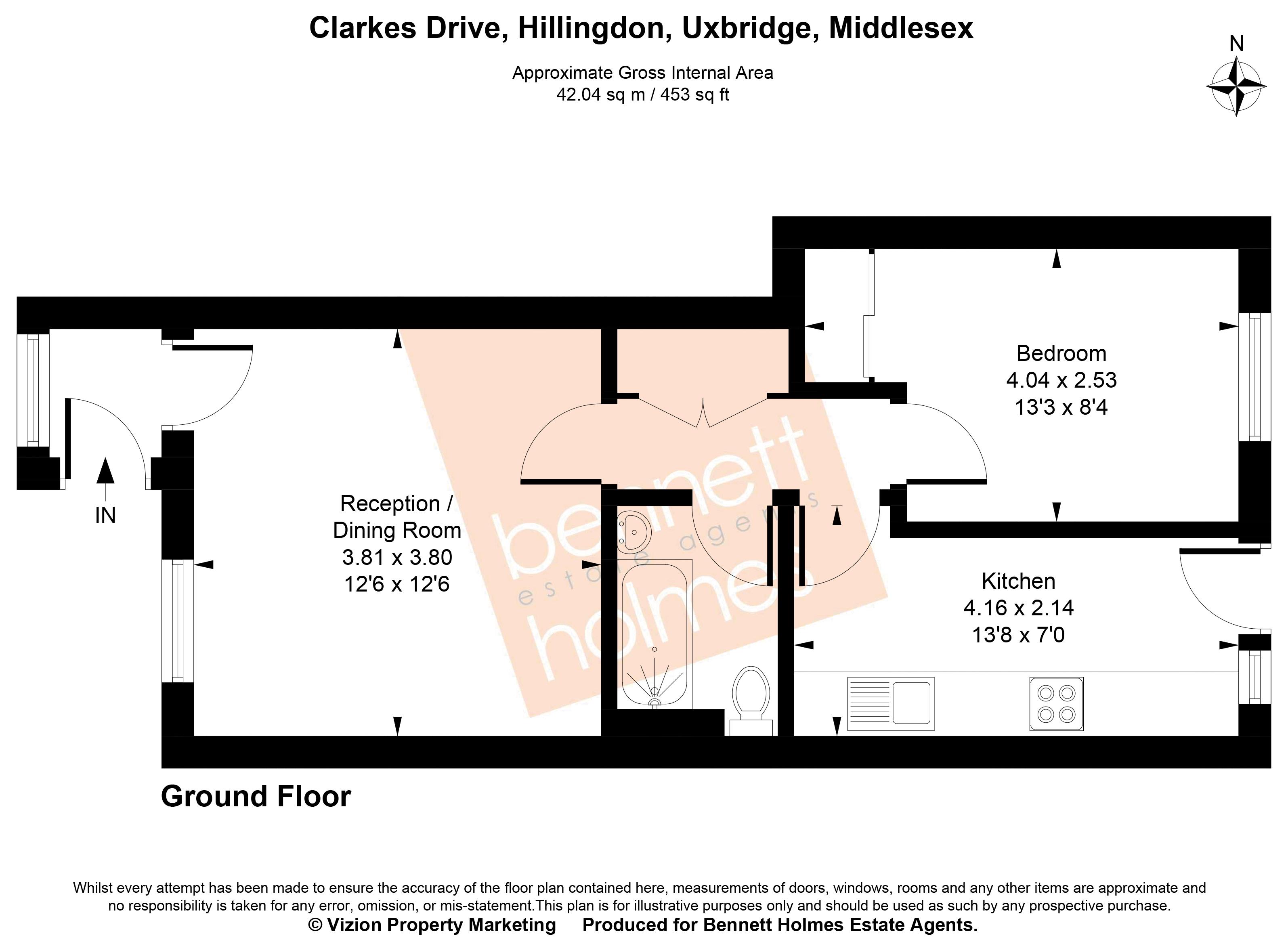 33, Clarkes Drive, Hillingdon floorplan